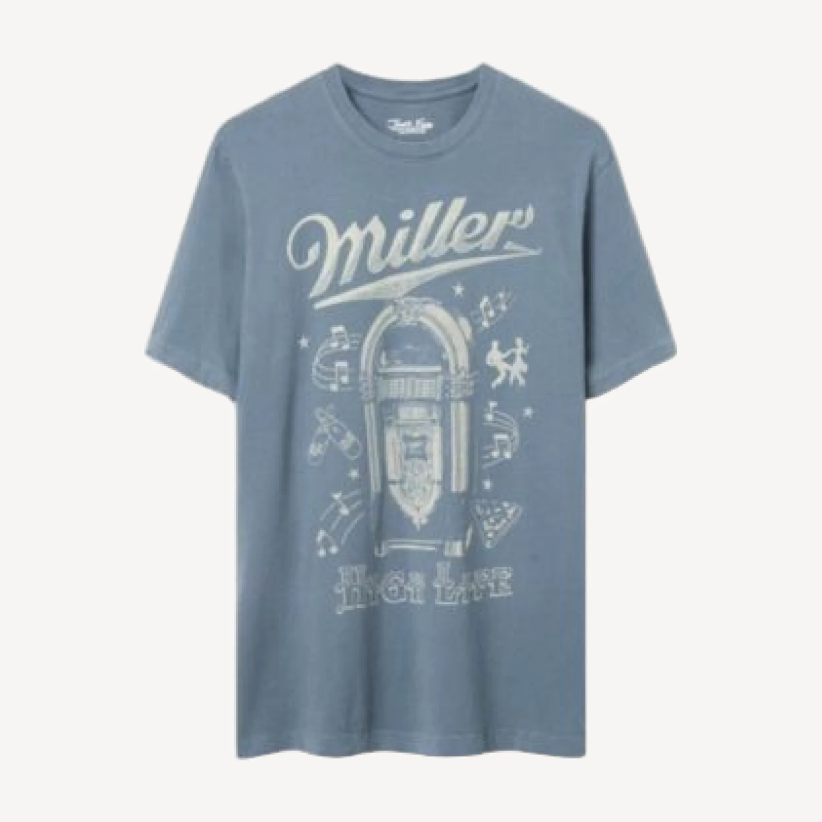 Junk Food Clothing Unisex Miller High Life Juke Box Vintage-Like Tee