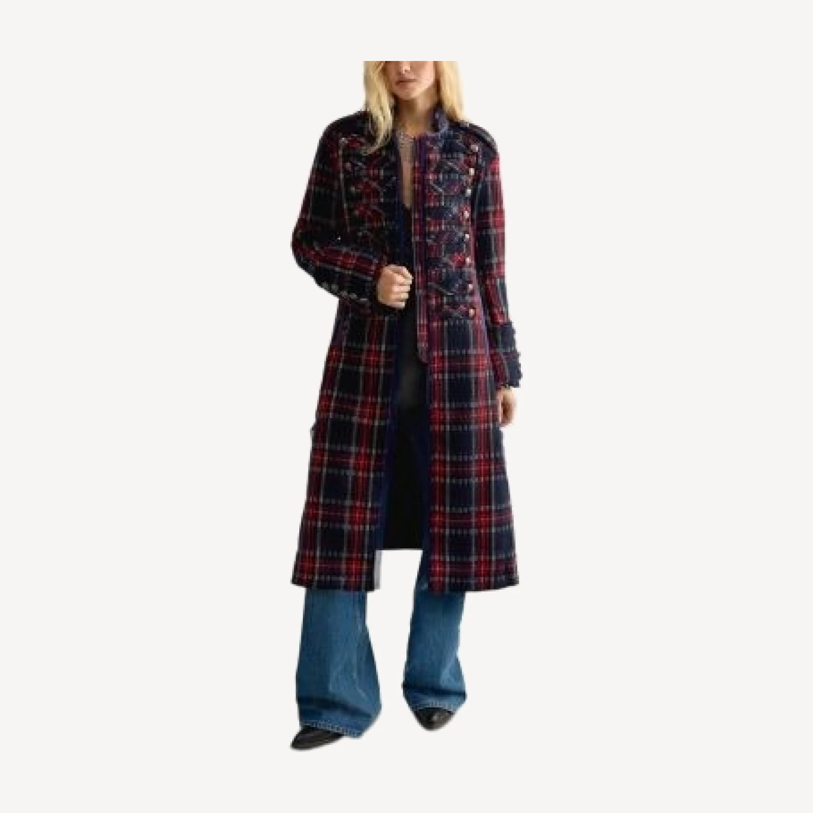 Free People Ace Of Swords Double Breasted Duster