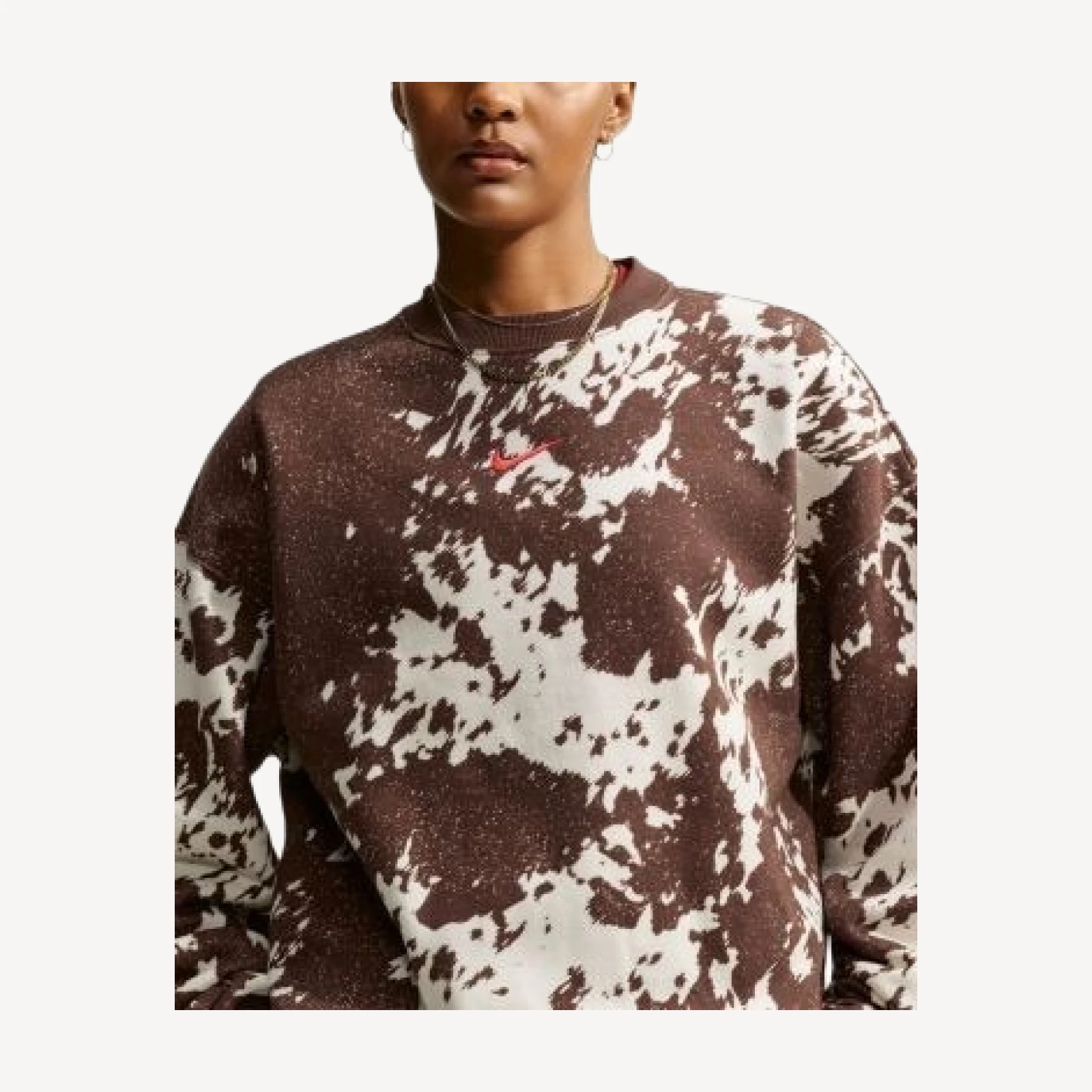 Nike Studio Fleece Oversized Cotton Blend Sweatshirt