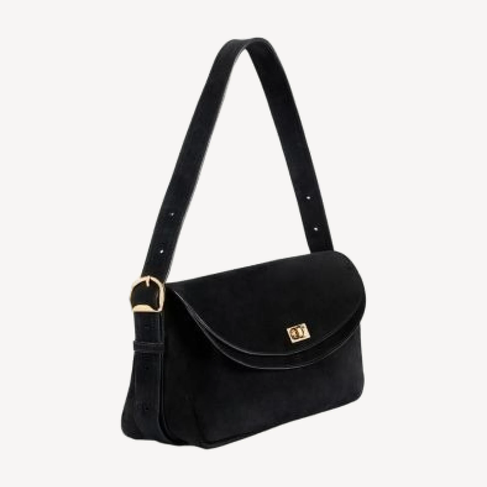 Sandro Le Mambo Suede Shoulder Bag