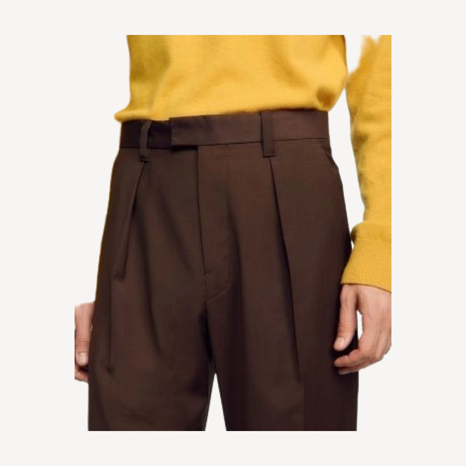 Sandro Gerard Wool Blend Wide Leg Trousers