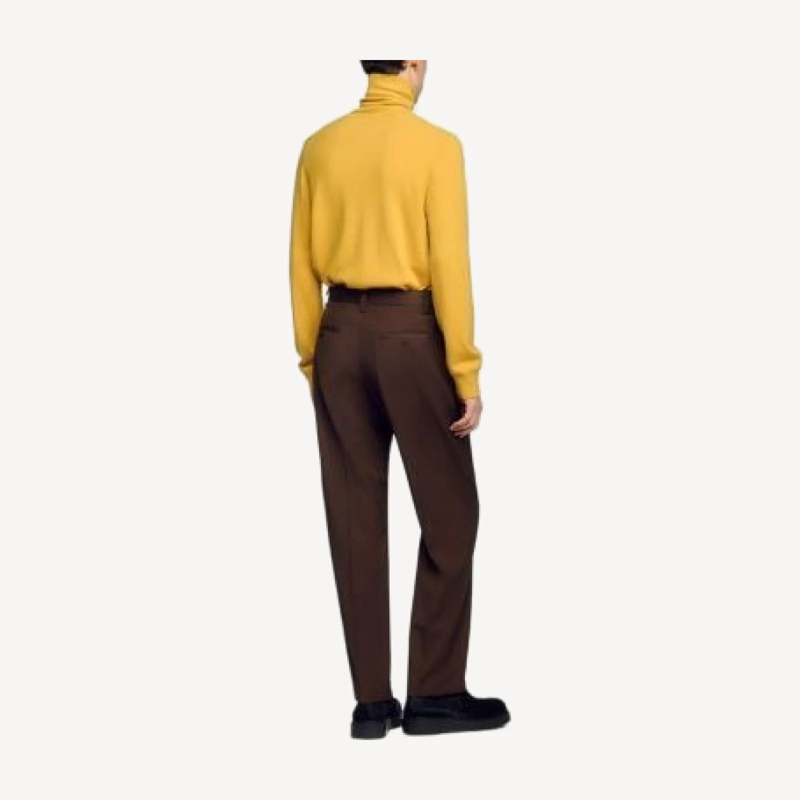 Sandro Gerard Wool Blend Wide Leg Trousers