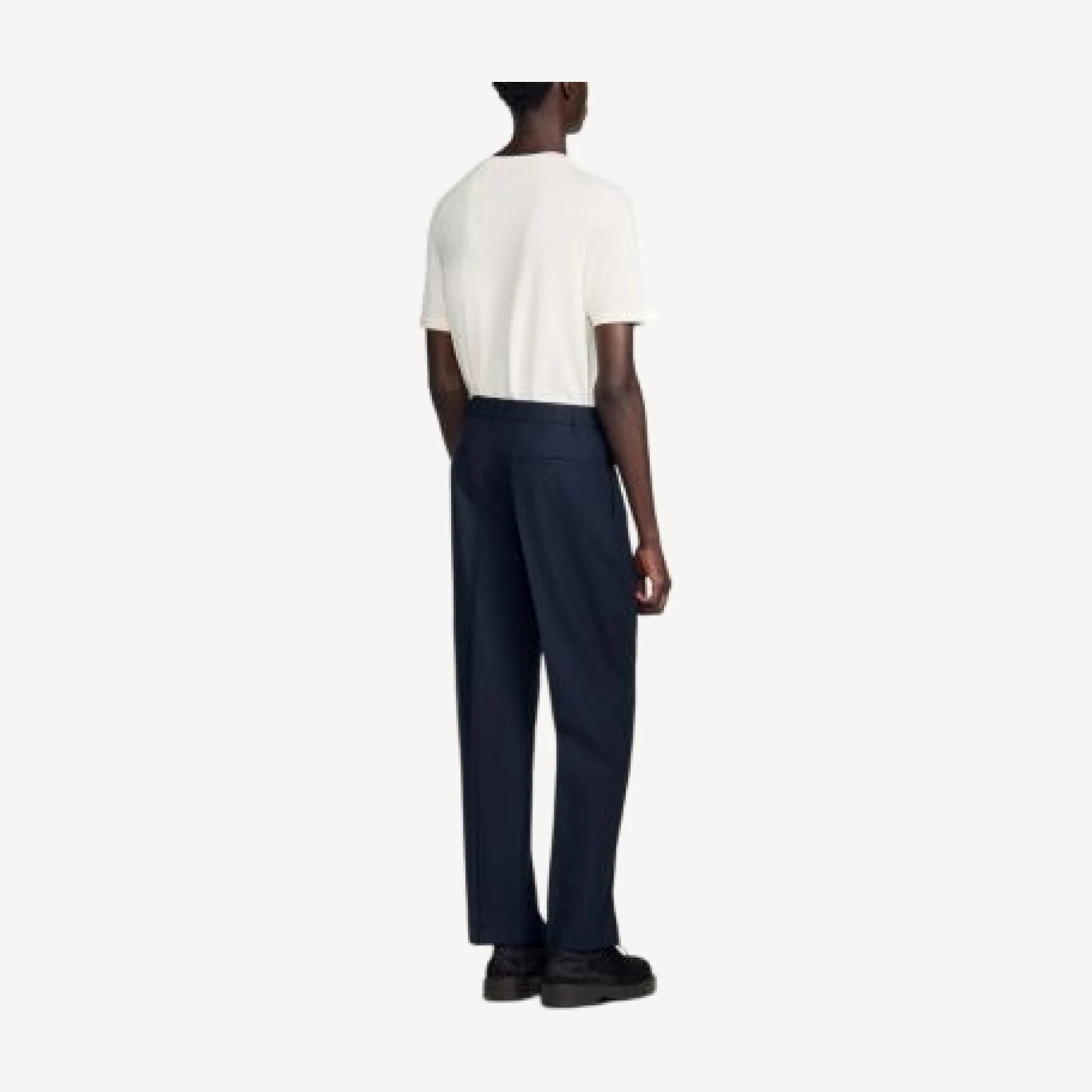 Sandro Gerard Wool Wide Leg Trousers