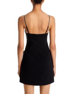 Cinq a Sept Rella Rhinestone Bow Mini Dress