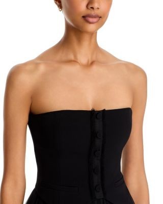 Cinq a Sept Lunelle Strapless Midi Dress
