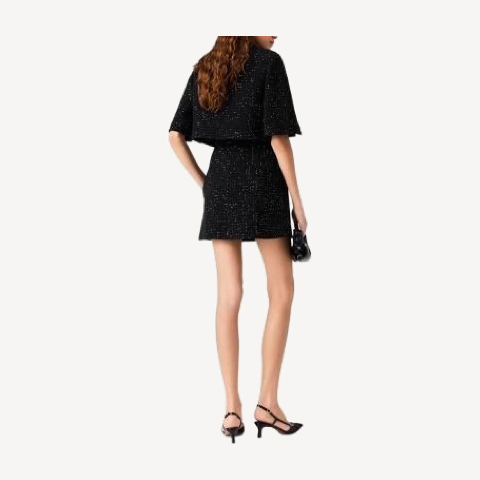 Maje 2 in 1 Sequin Tweed Jacket & Mini Dress Set
