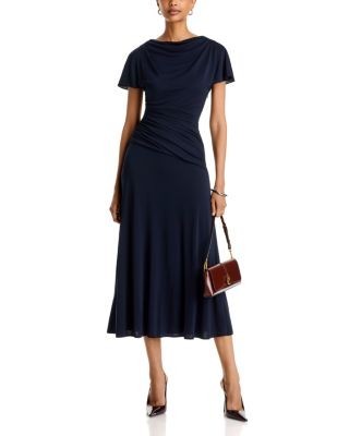 Cinq a Sept Avielle Draped Midi Dress