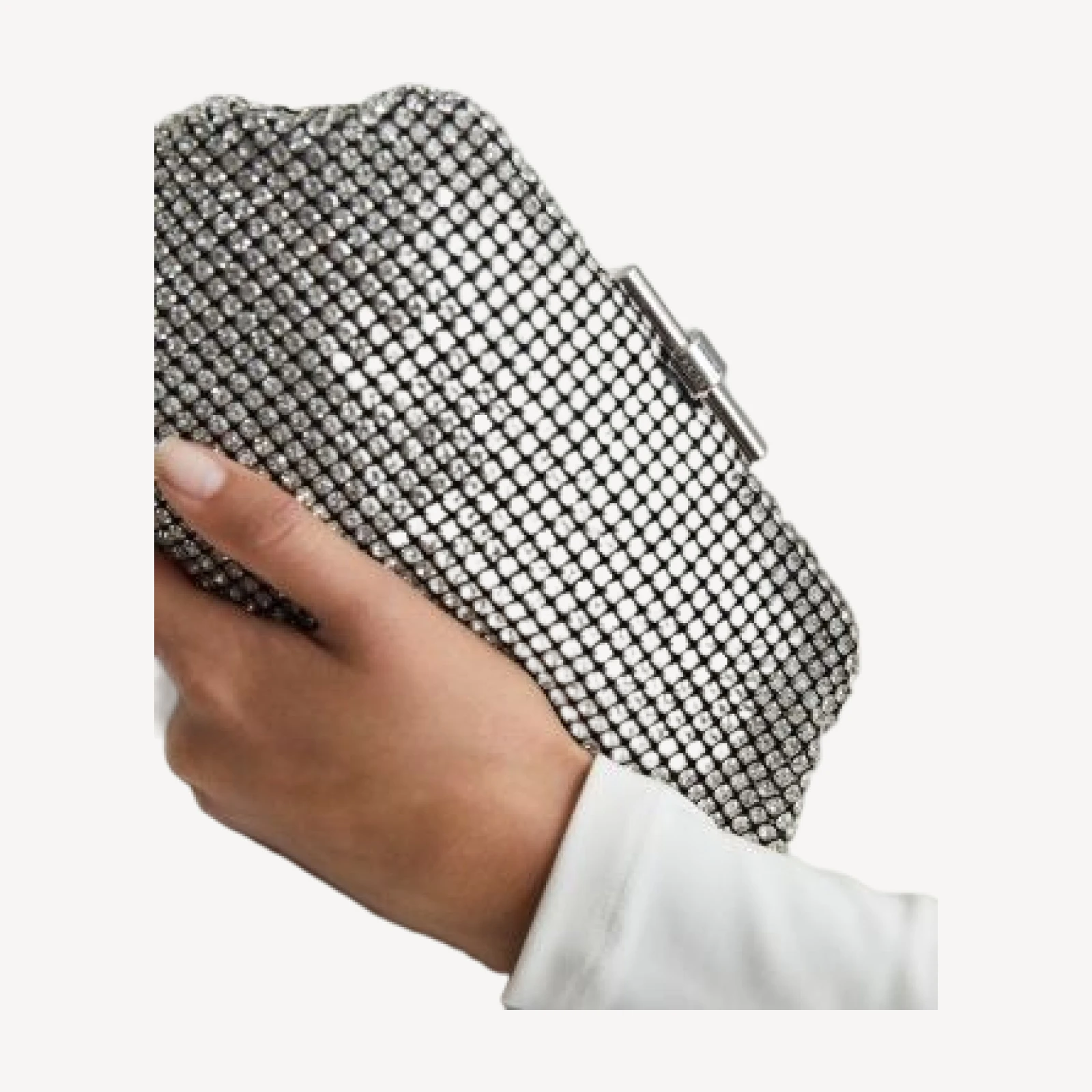 Reiss Adaline Crystal Clutch Bag