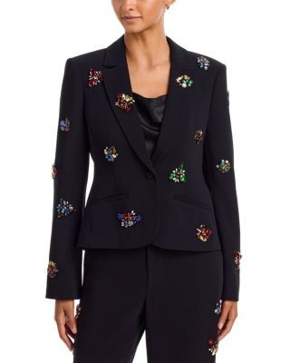 Cinq a Sept Karlie Crown Jewel Embellished Blazer