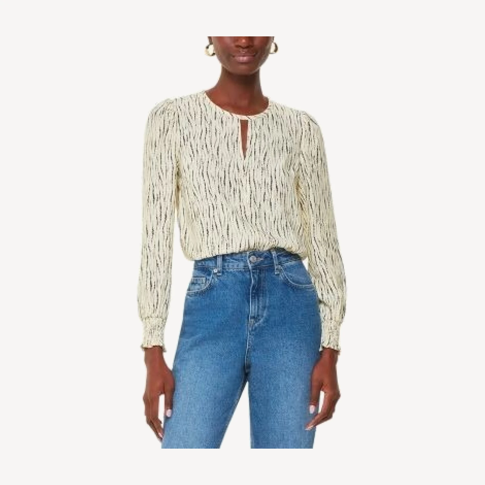 Whistles Shibori Stripe Blouse