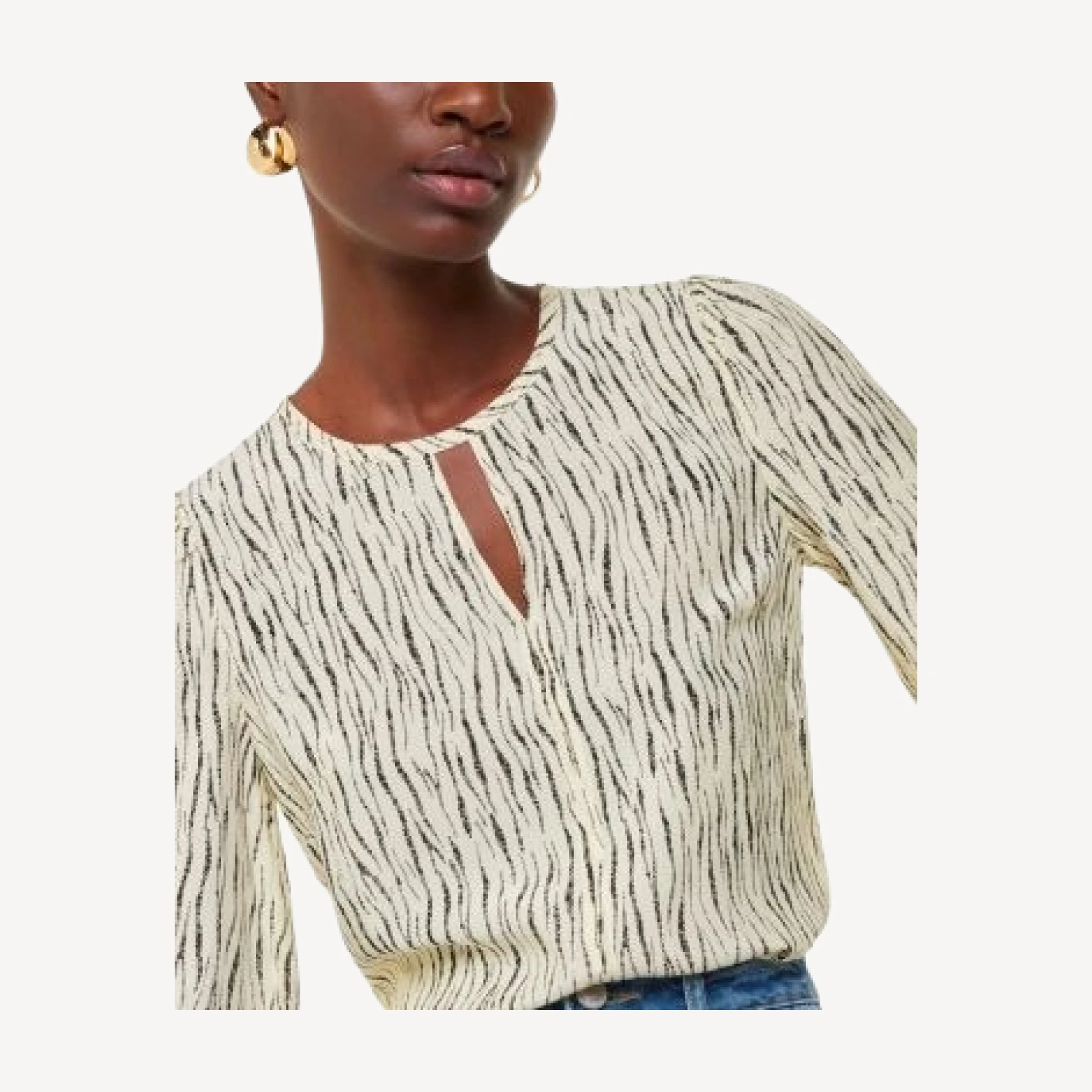 Whistles Shibori Stripe Blouse