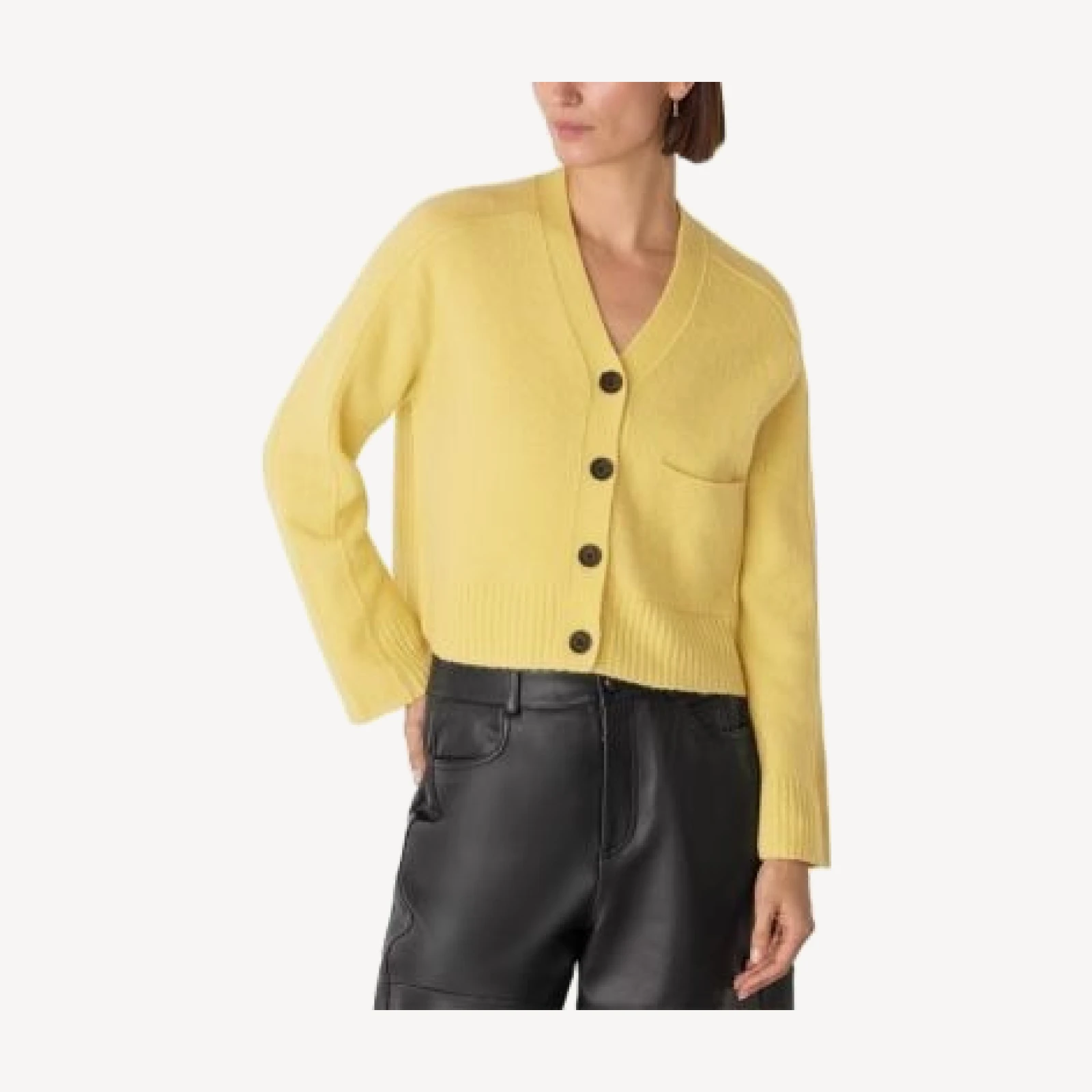 Whistles Wool Mix Pocket Cardigan