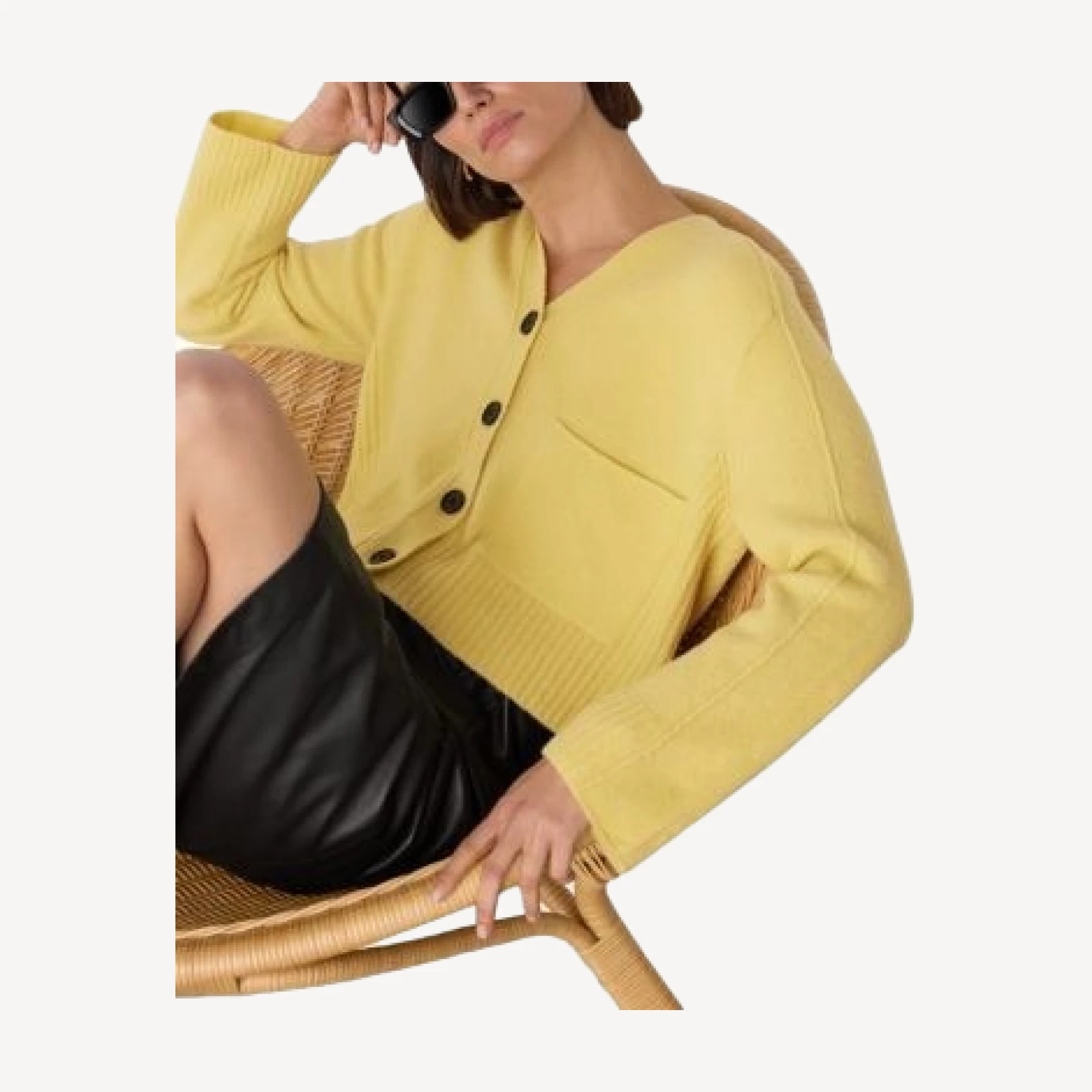 Whistles Wool Mix Pocket Cardigan