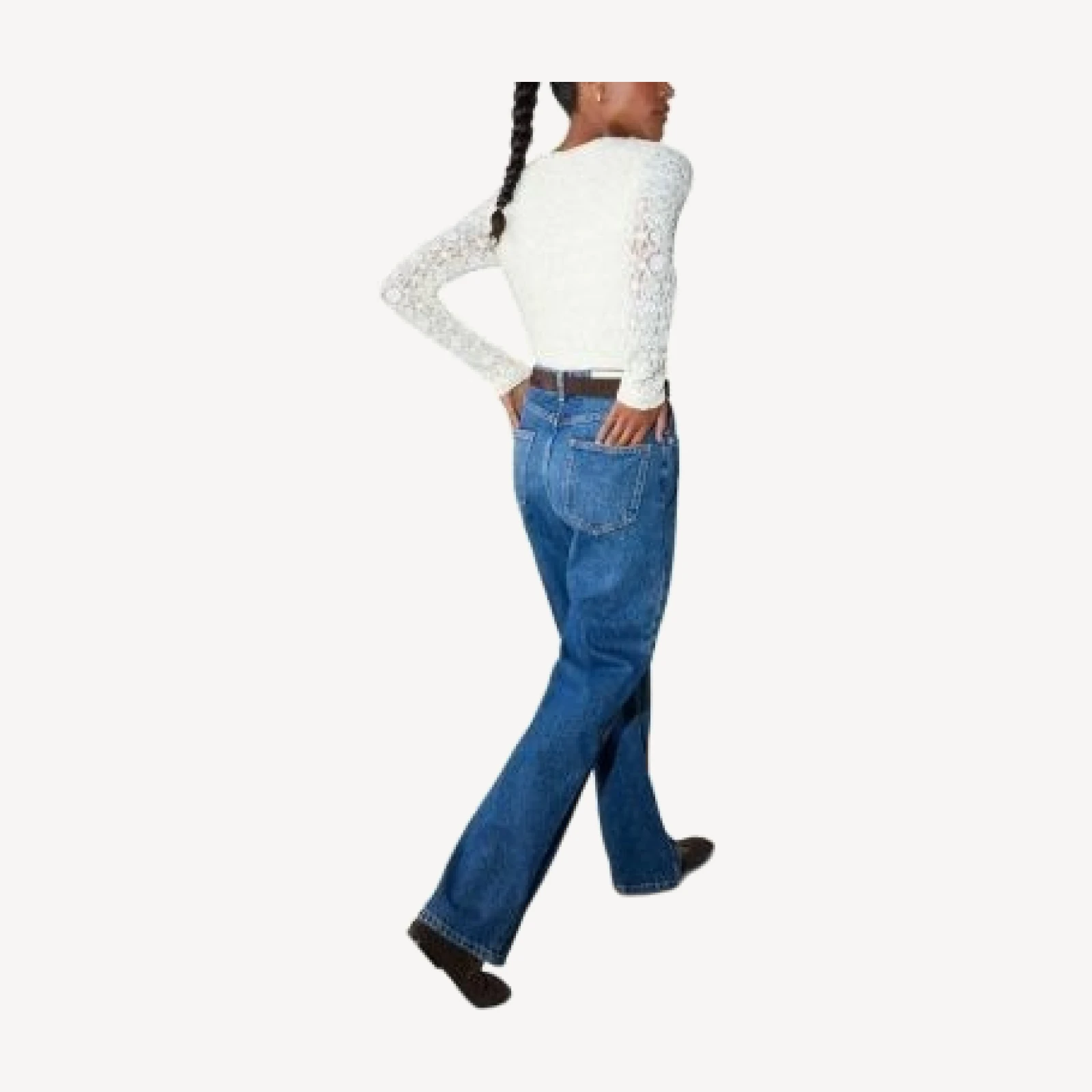 Whistles Long Sleeve Lace Top