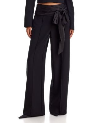 Cinq a Sept Romilly Tie Waist Wide Leg Pants