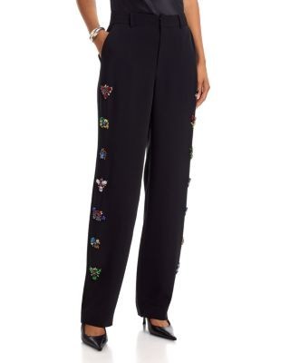 Cinq a Sept Crown Jewel Embellished Pants