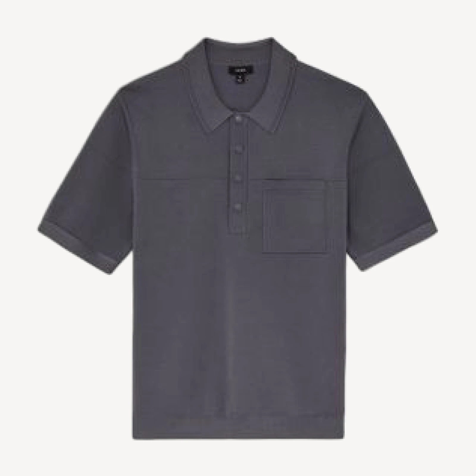 Reiss Blinker Short Sleeve Snap Polo