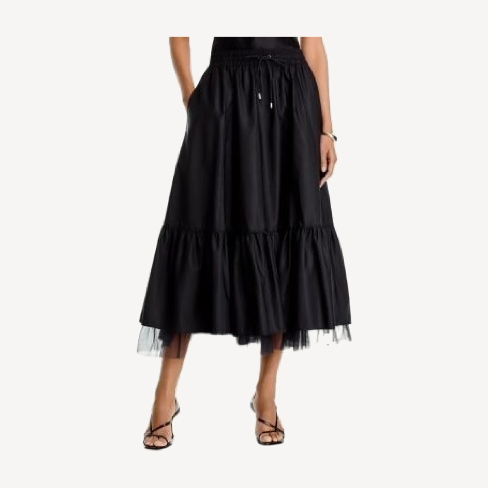 Cinq a Sept Arianne Tiered Midi Skirt