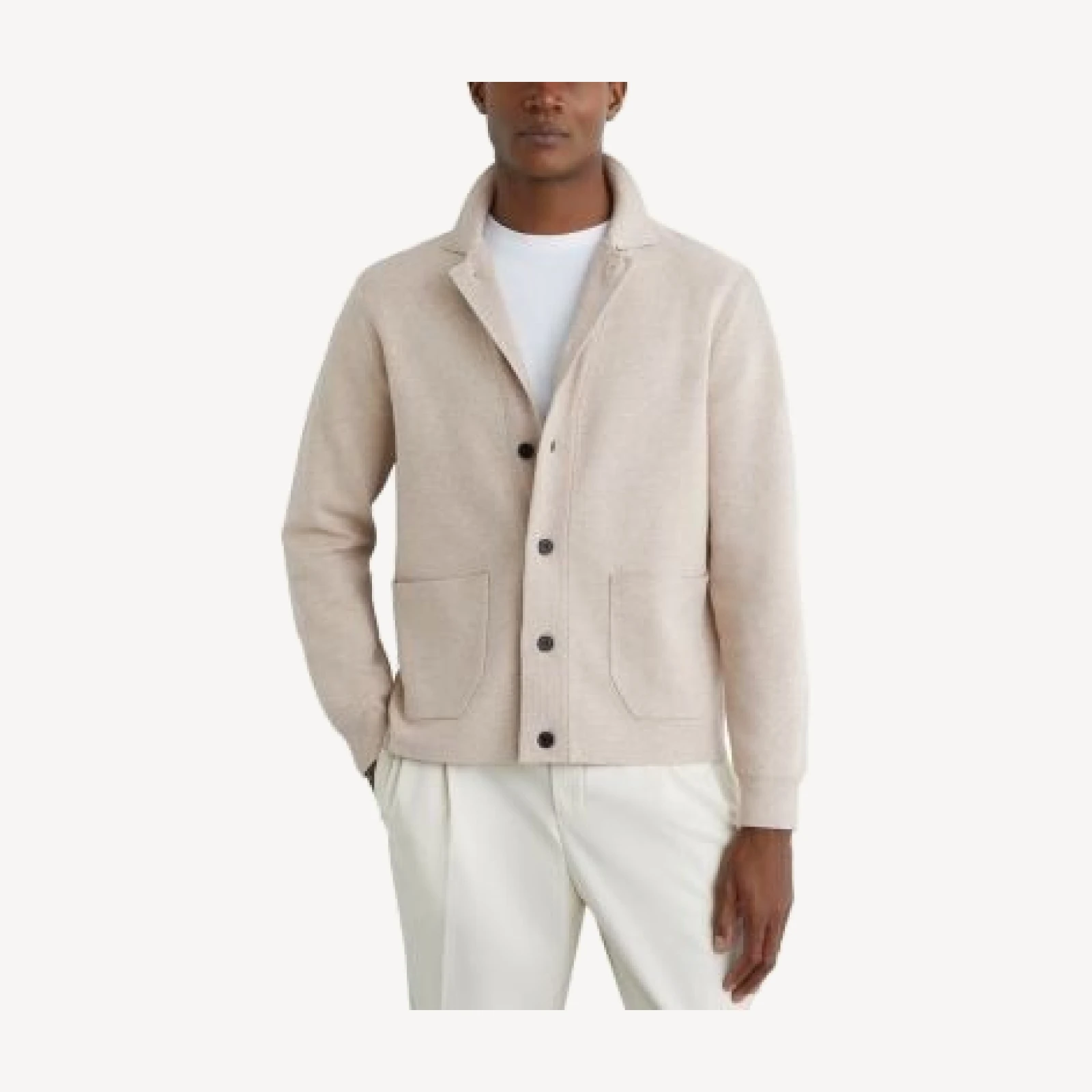Reiss Plaza Long Sleeve Button Through Ribbed Cardigan
