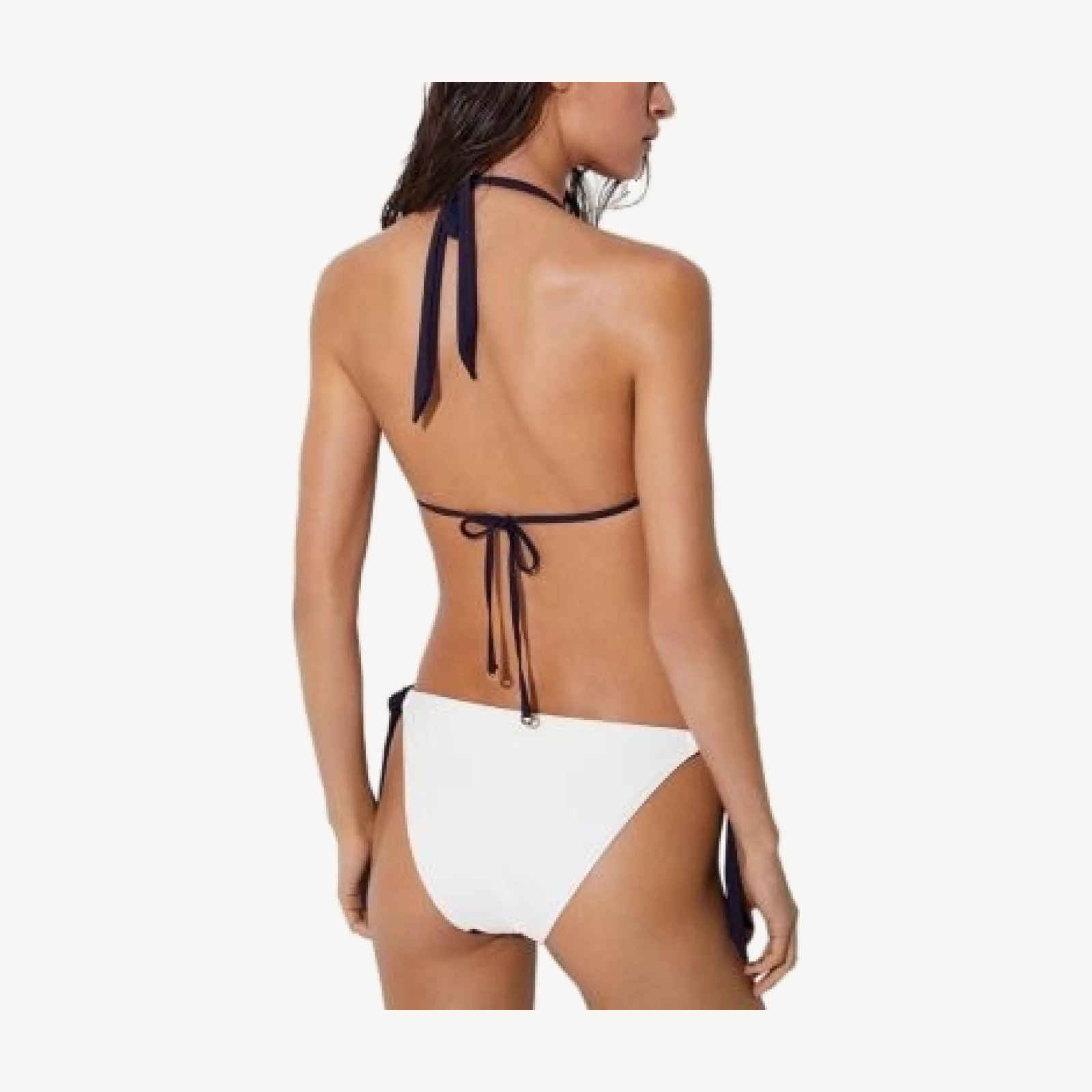 Reiss Riva Contrast Triangle Bikini Top