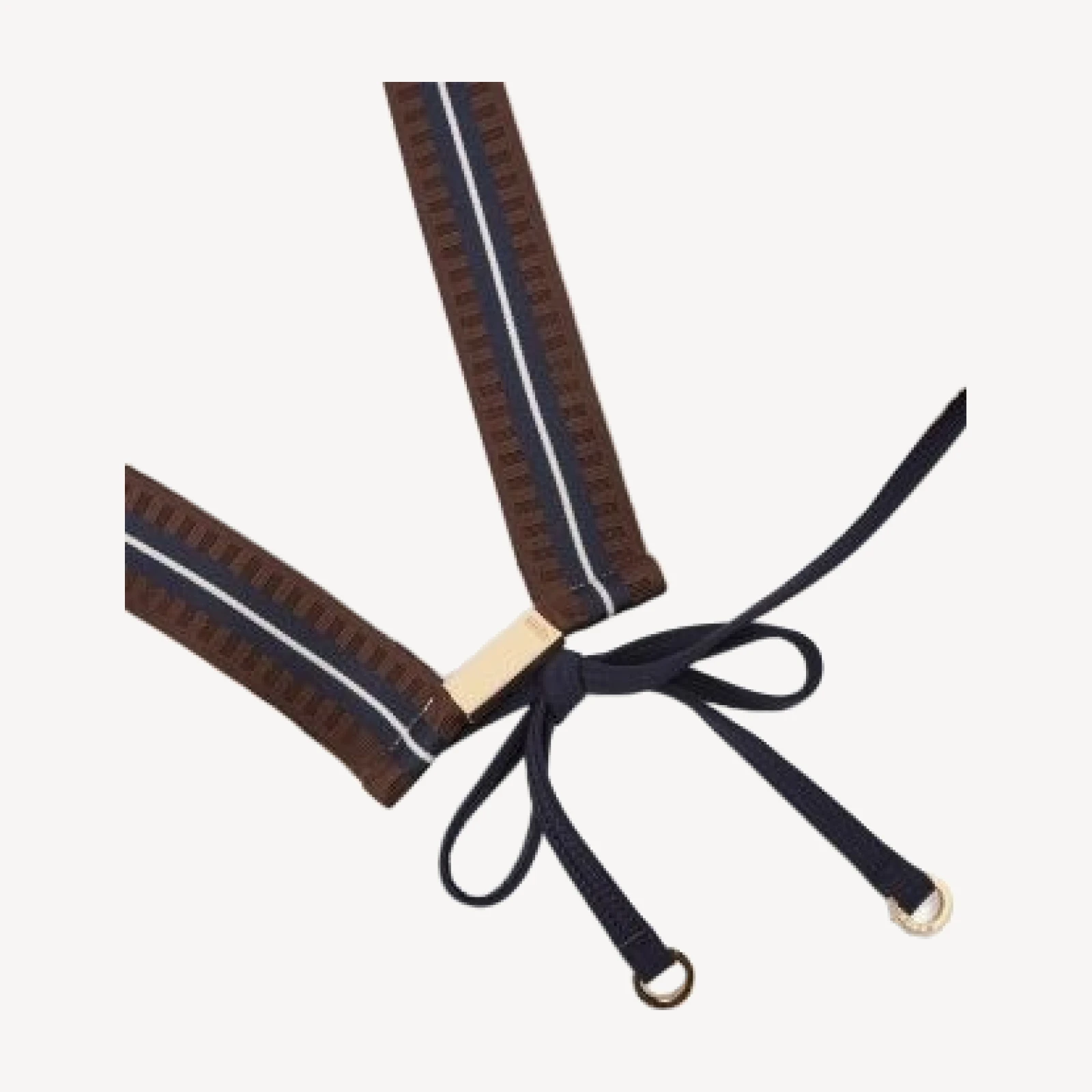 Reiss Riva Contrast Triangle Bikini Top
