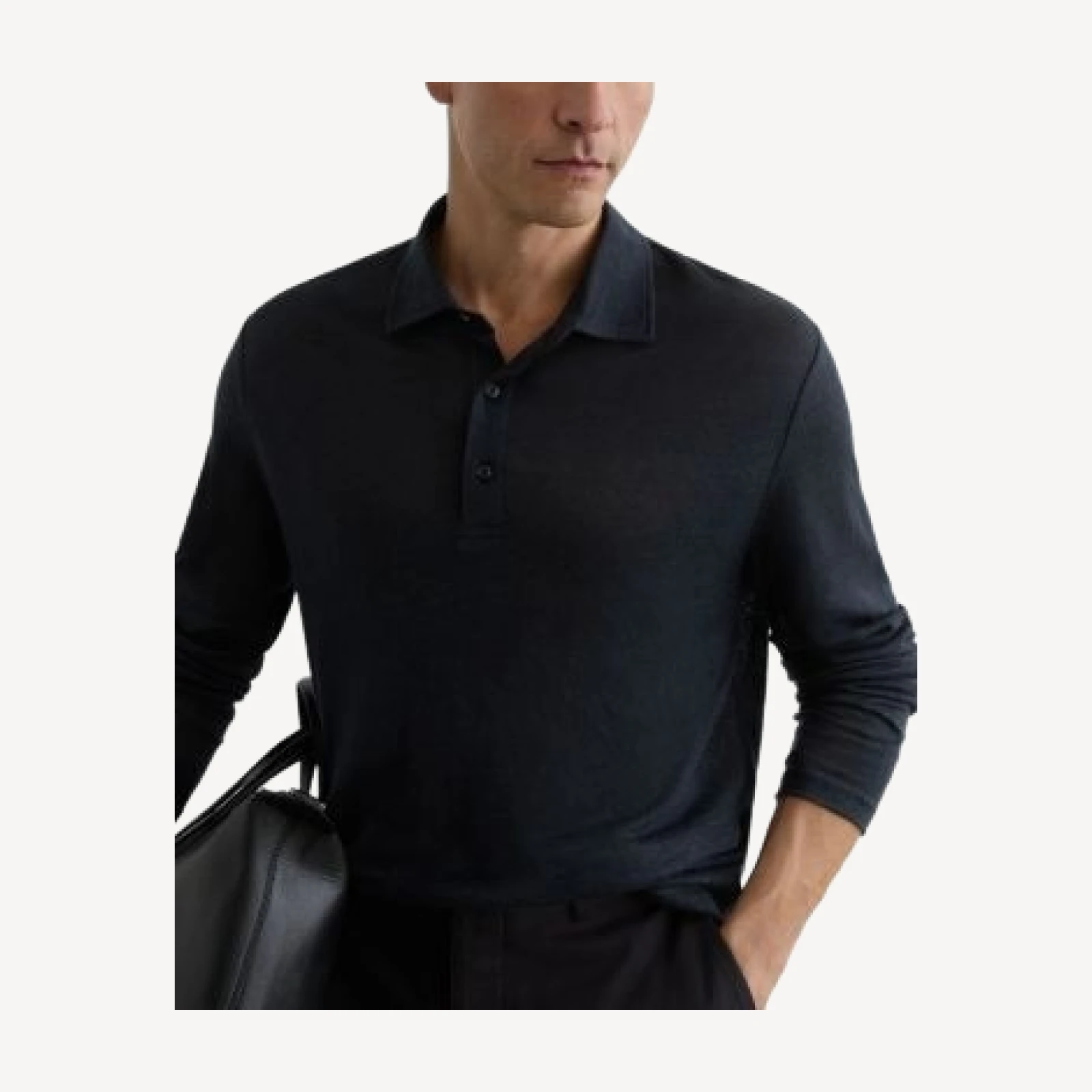 Reiss Pembroke Linen Polo Shirt