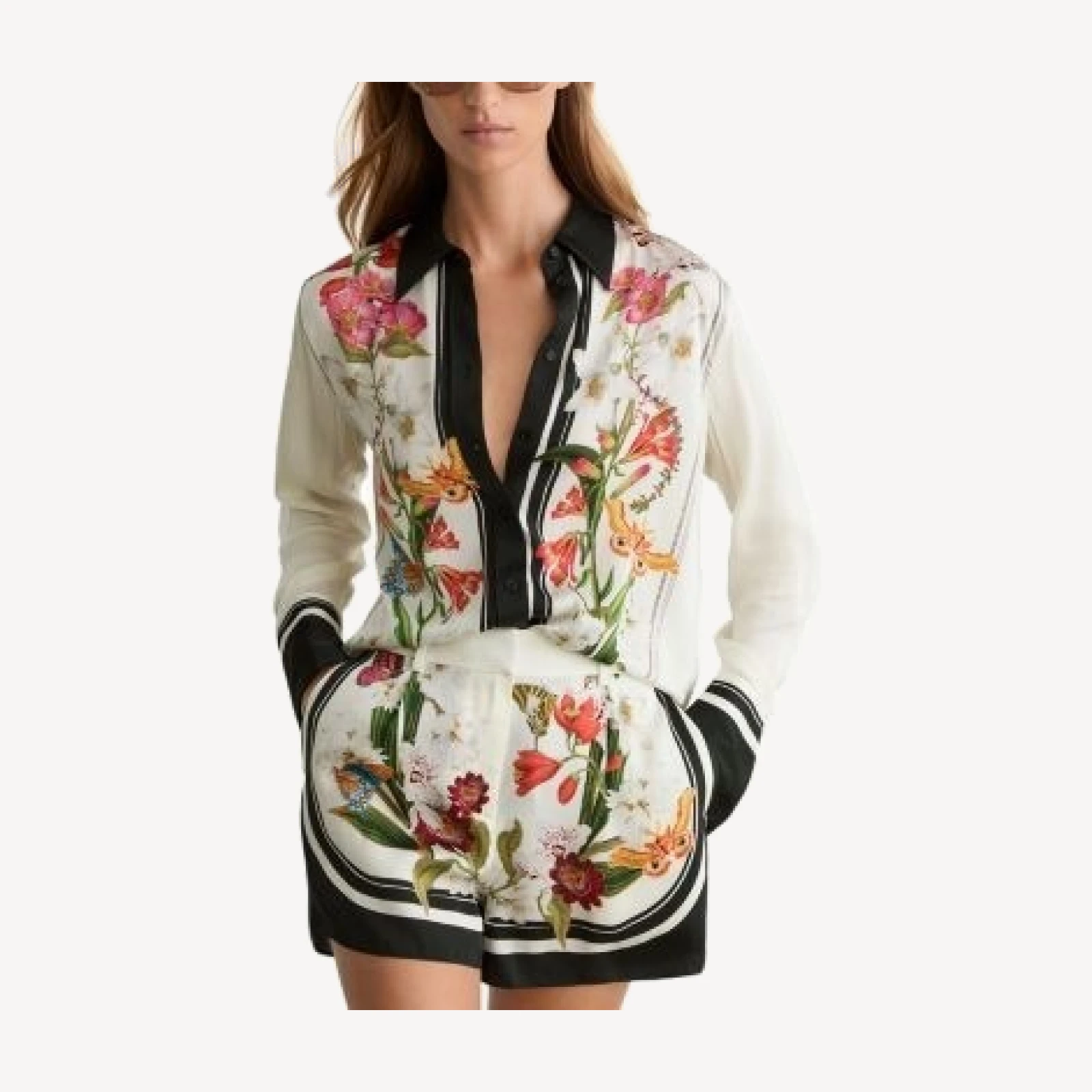 Reiss x Nybg SS26 Scarf Printed Shorts