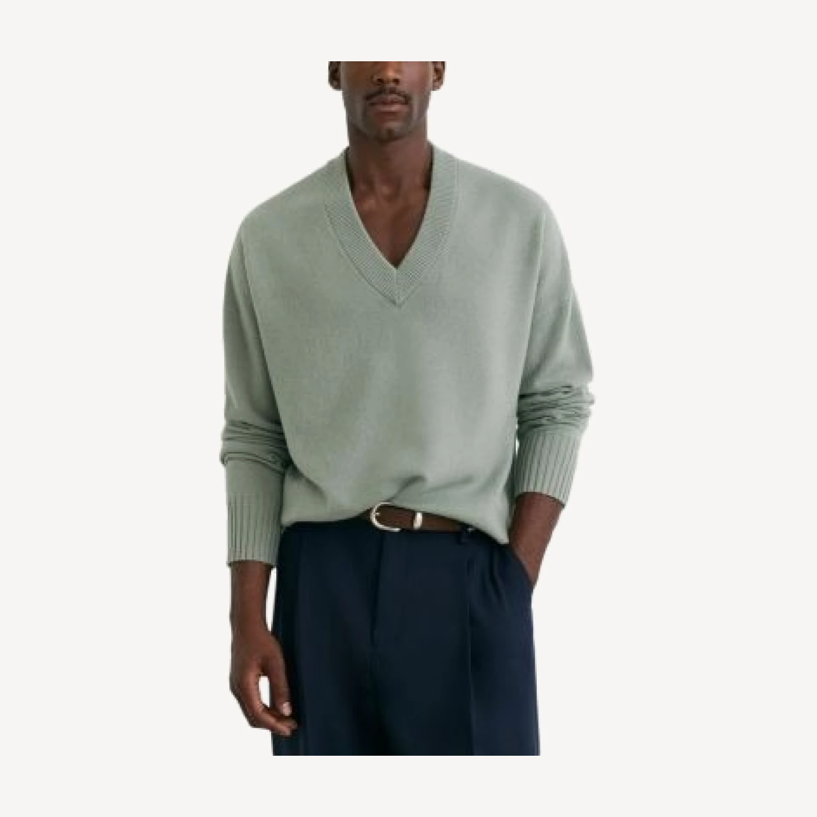 Reiss Alberz Wool & Cashmere V Neck Sweater