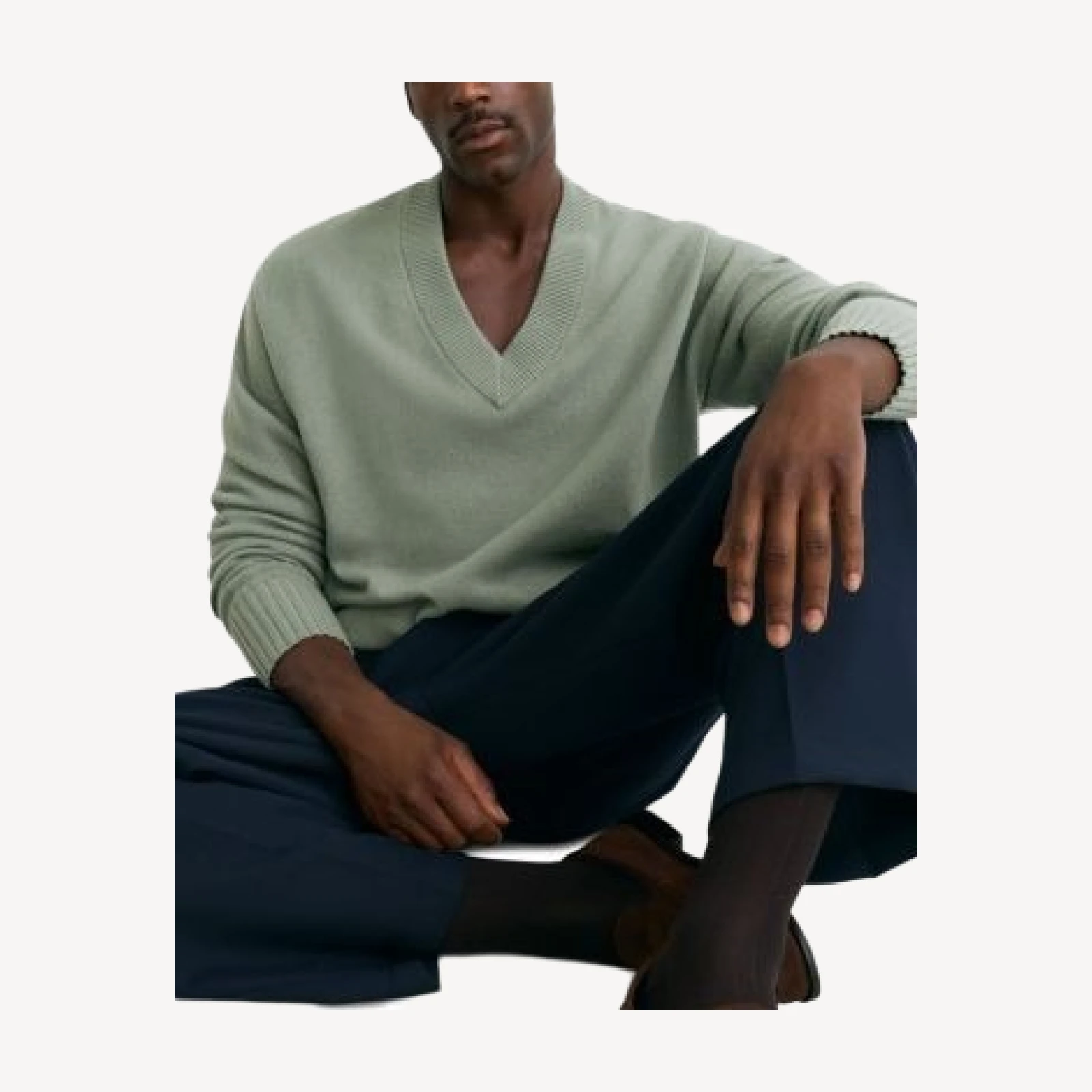 Reiss Alberz Wool & Cashmere V Neck Sweater