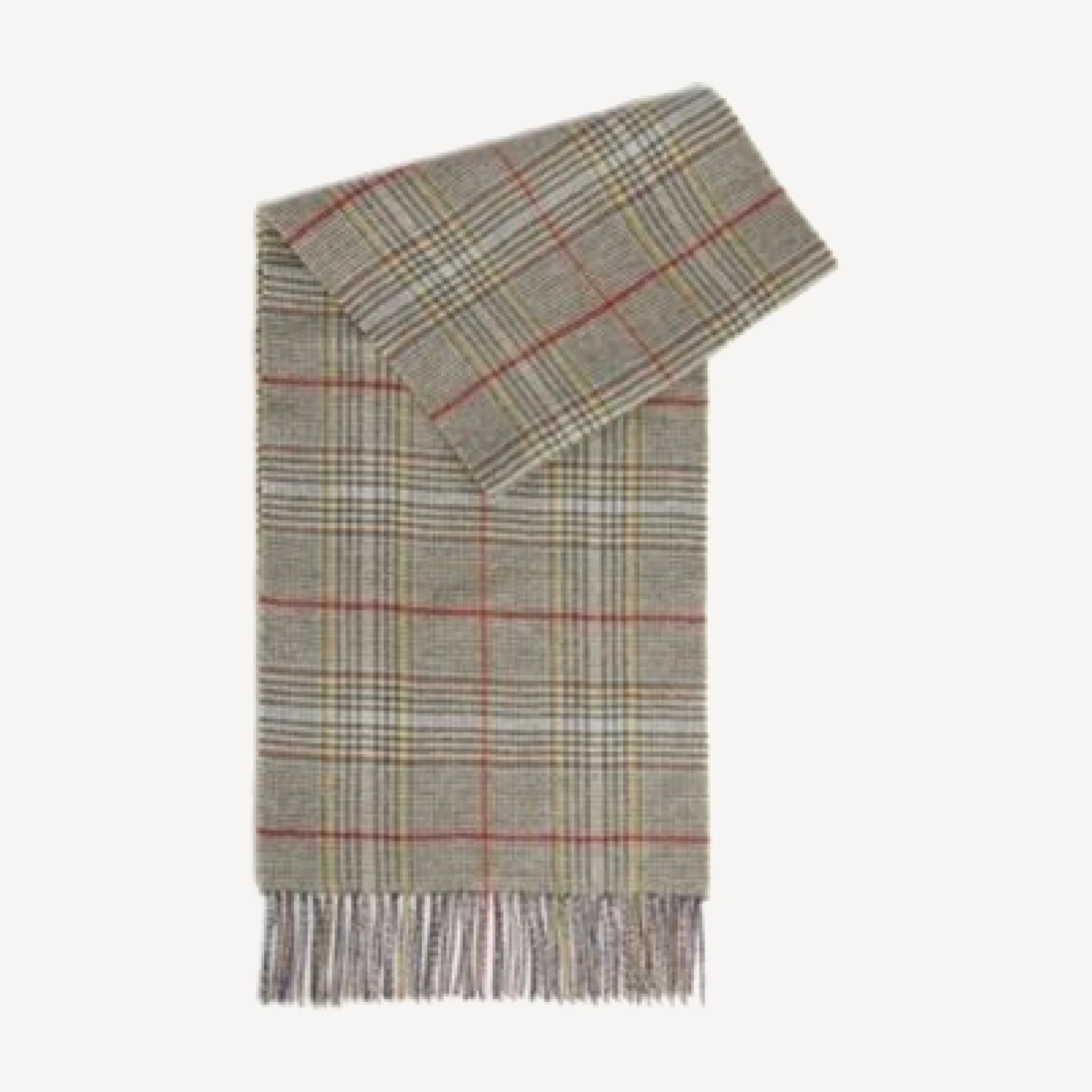Barbour Macklow Reversible Plaid Wool Scarf
