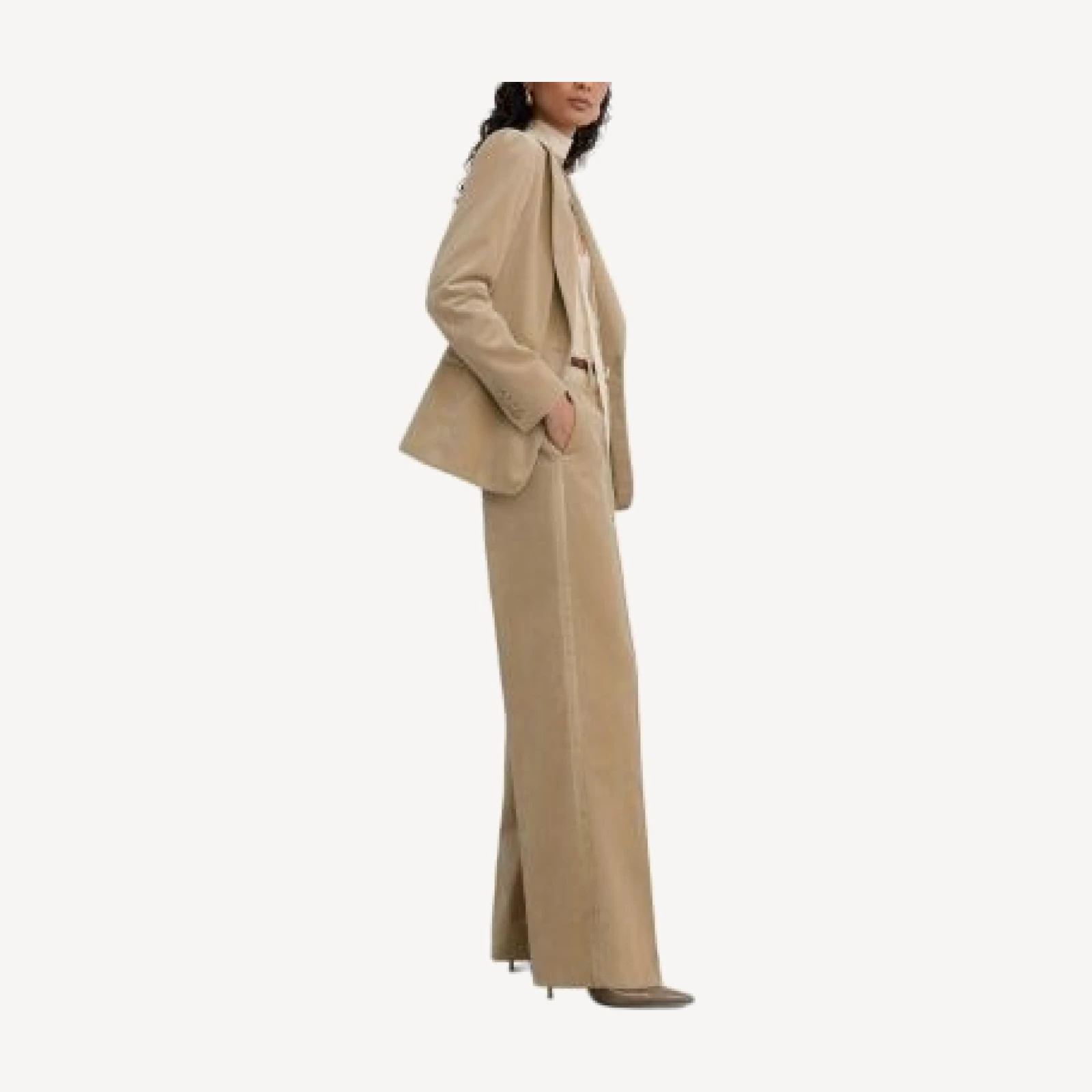 Reiss Nessa Velvet Flare Trousers