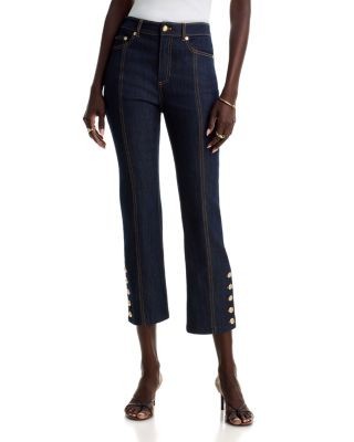 Cinq a Sept Maggie High Rise Crop Jeans in Indigo