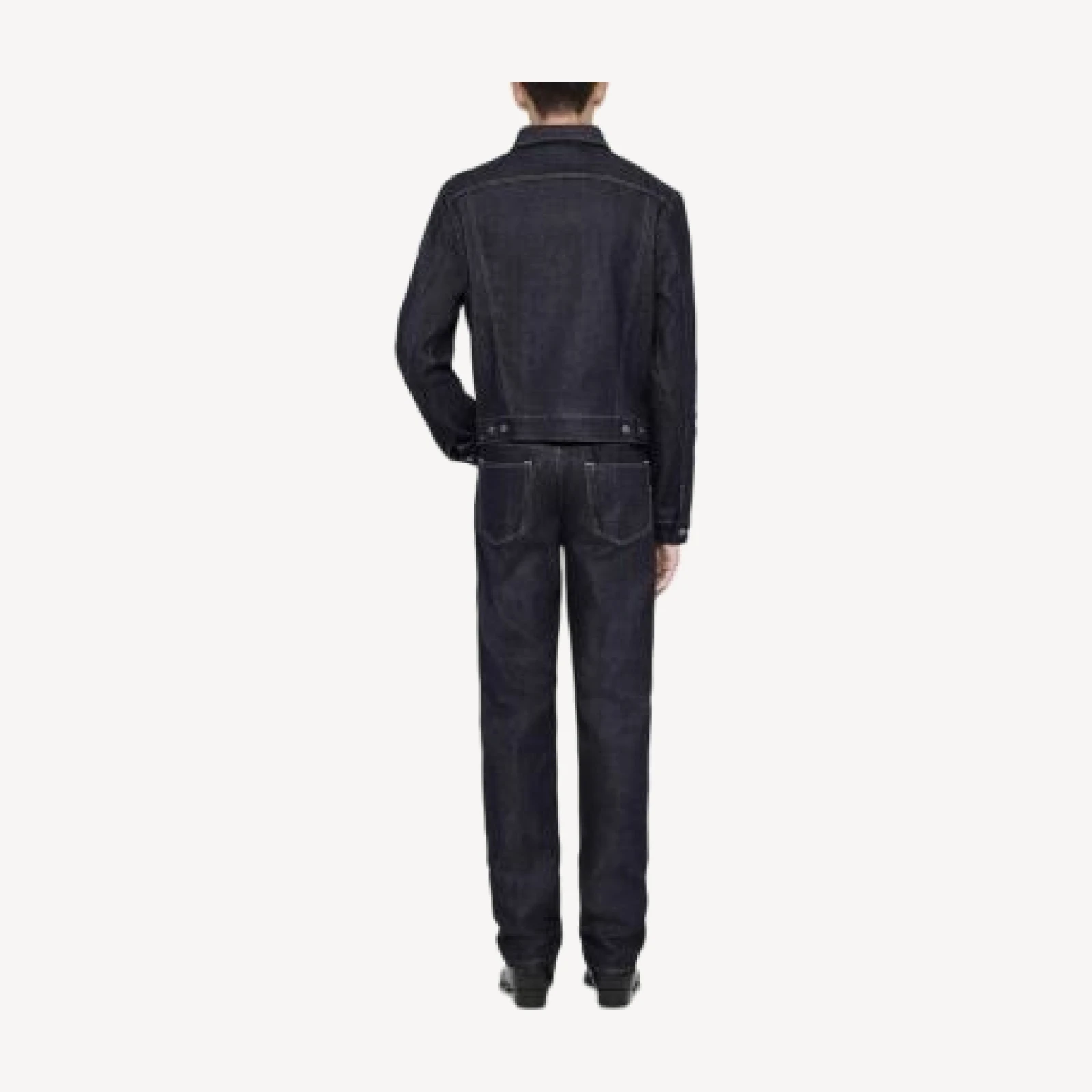 Allsaints Selvedge Cotton Pocket Trucker Jacket