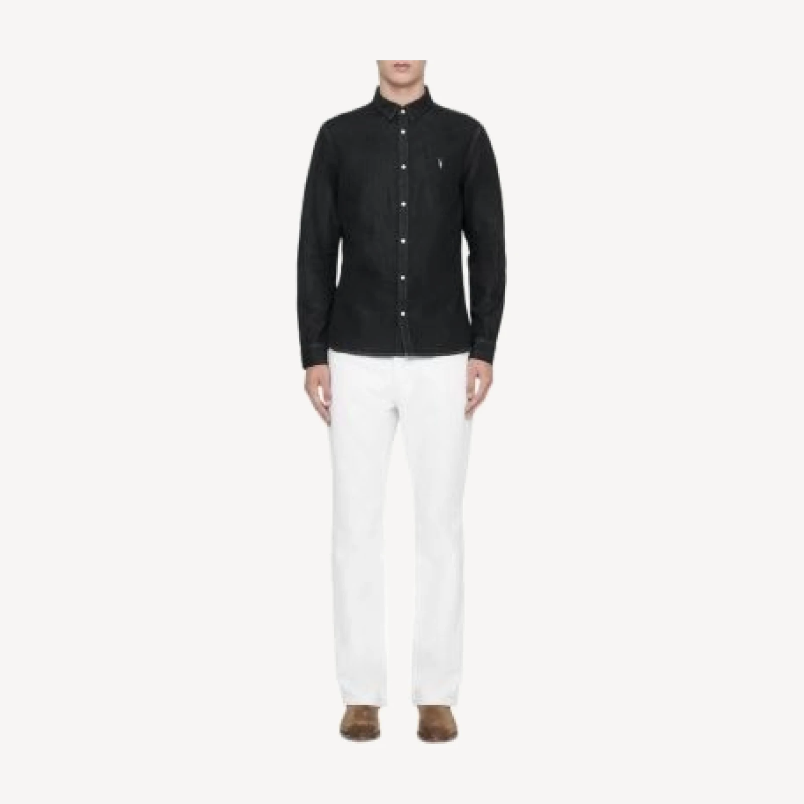 Allsaints Gleason Denim Button Up Shirt