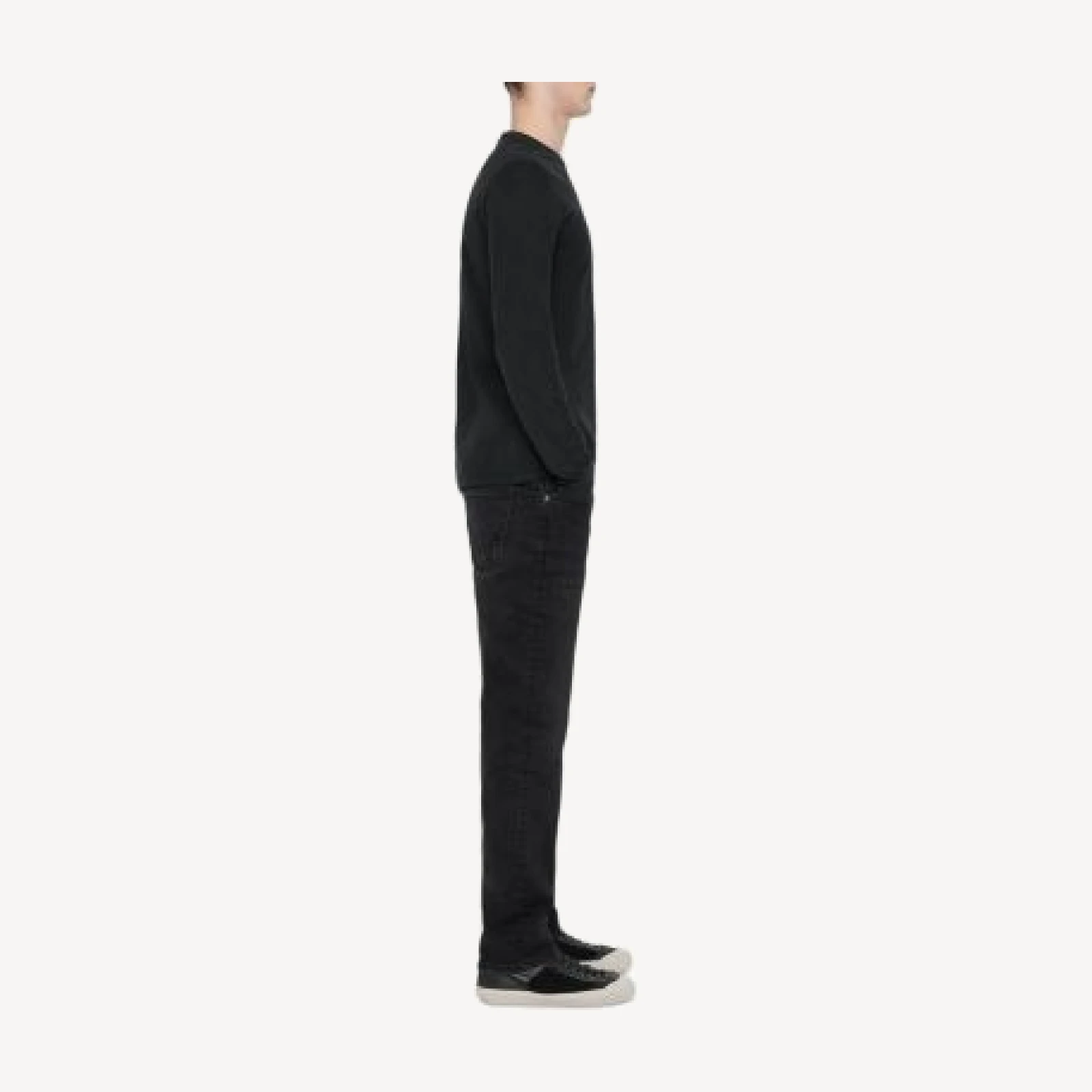 Allsaints Sid Skinny Fit Jeans in Washed Black