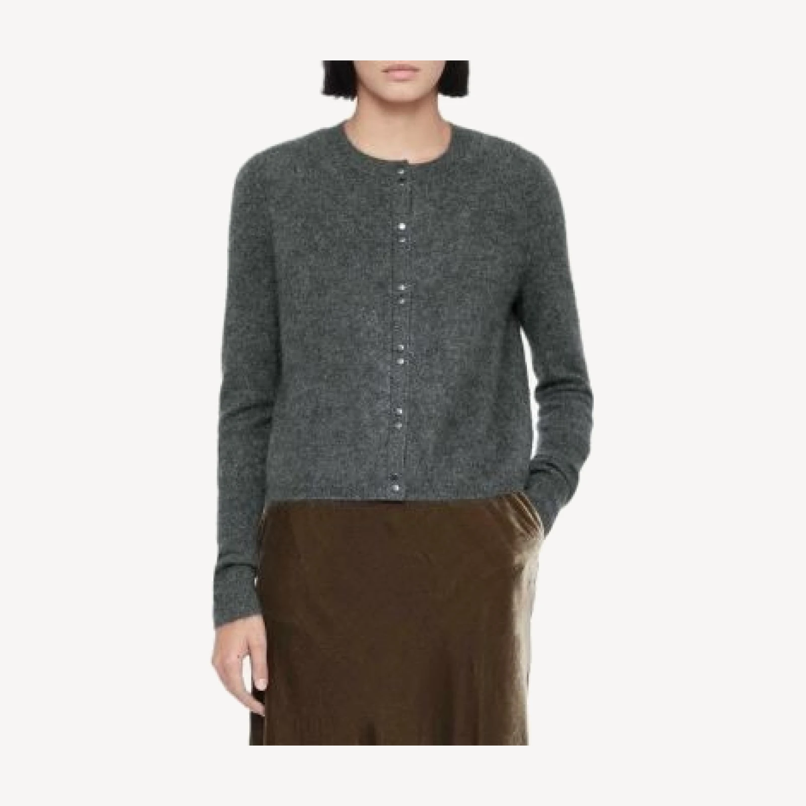 Allsaints Ada Cashmere Crewneck Cardigan