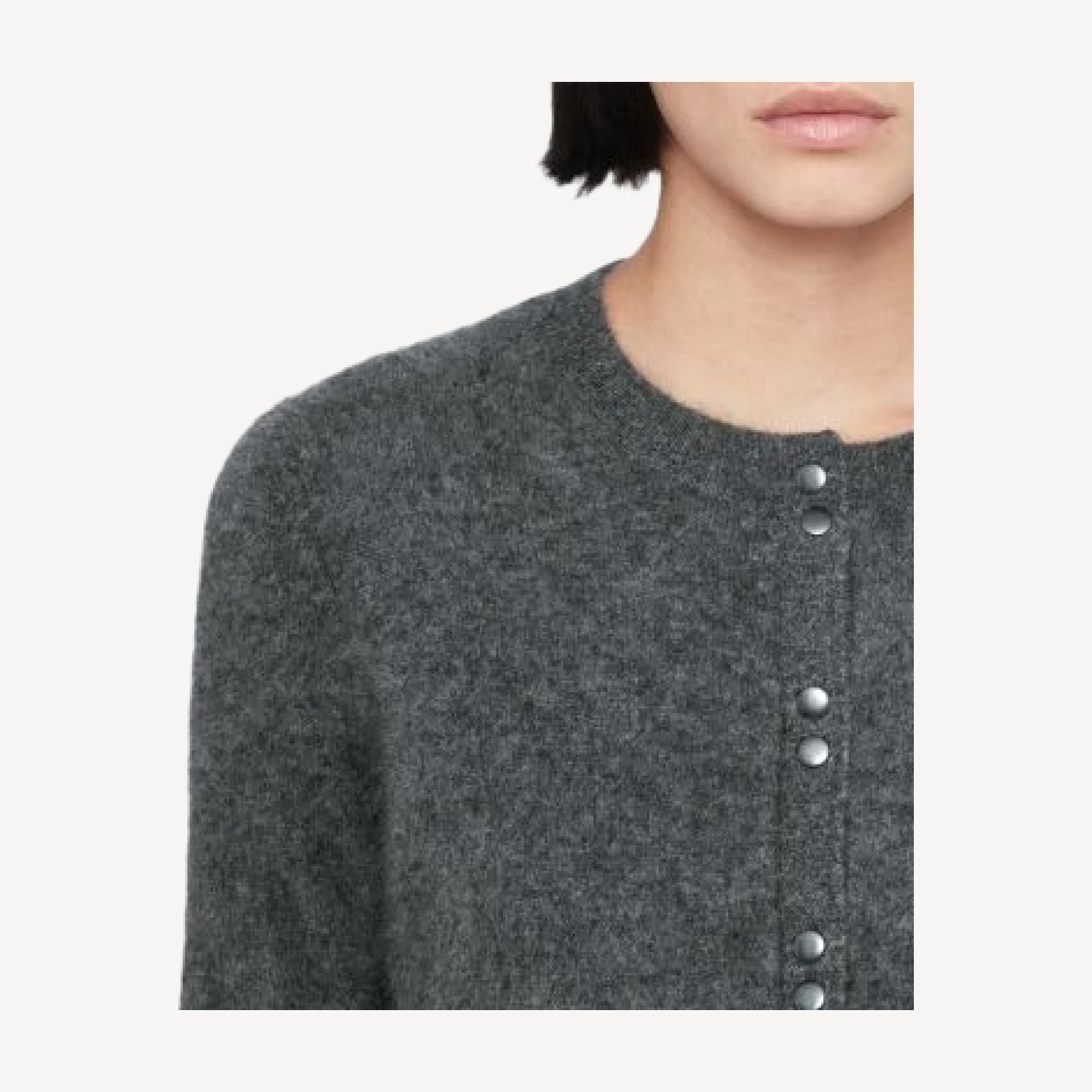 Allsaints Ada Cashmere Crewneck Cardigan