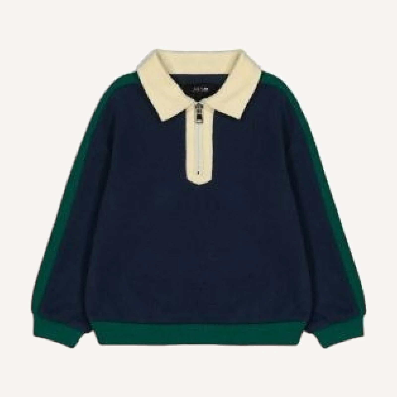 Joe's Jeans Boys' Long Sleeved Color Blocked Polo & Straight and Narrow Jeans Set - Little Kid