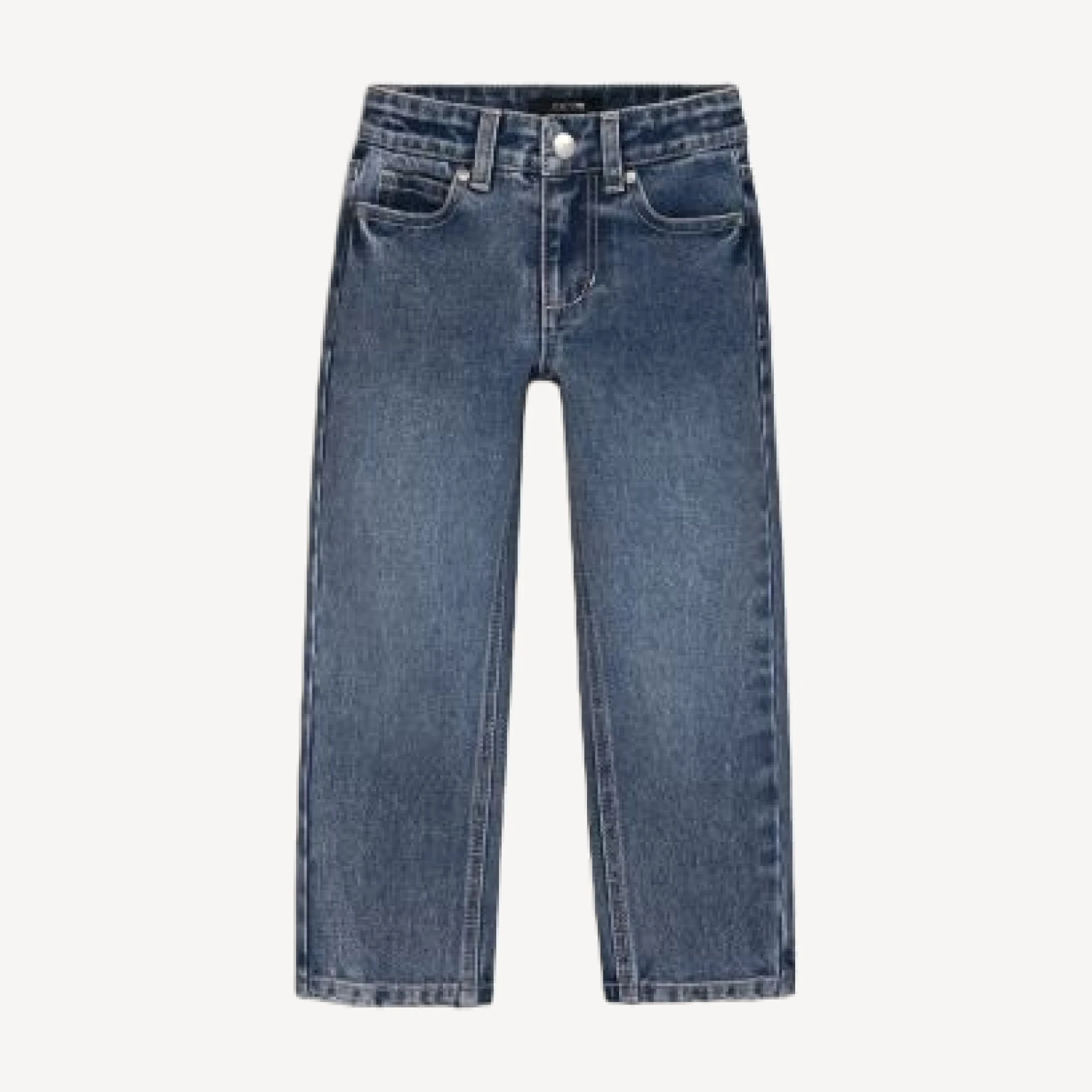 Joe's Jeans Boys' Long Sleeved Color Blocked Polo & Straight and Narrow Jeans Set - Little Kid