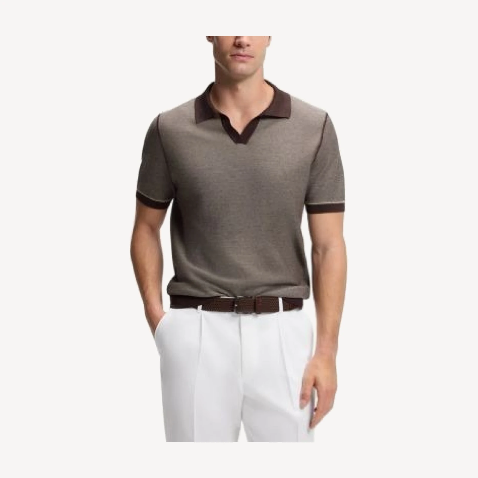 Boss Cotton Blend Knit Polo