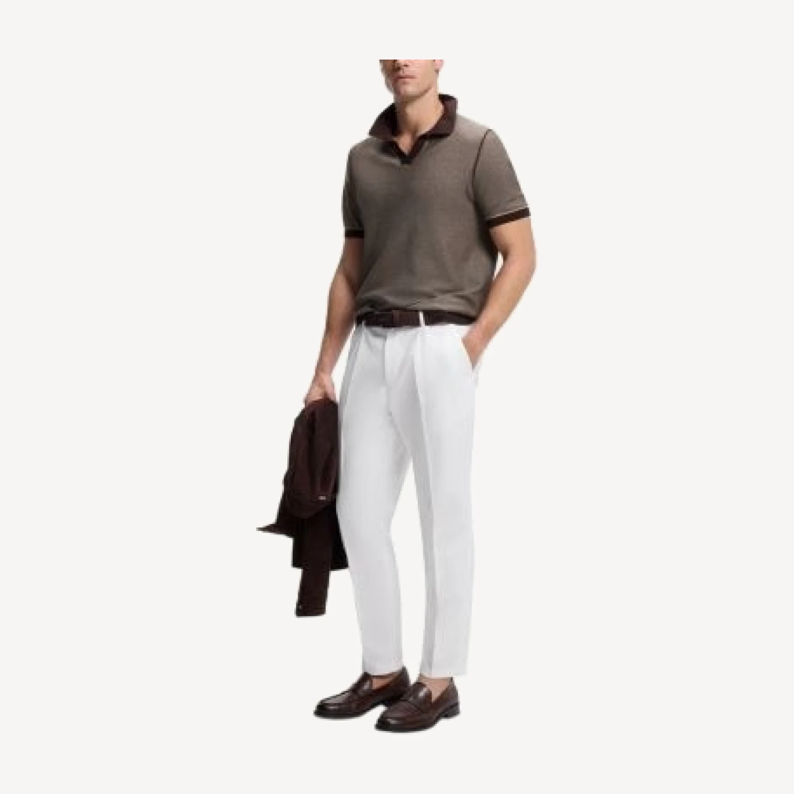 Boss Cotton Blend Knit Polo