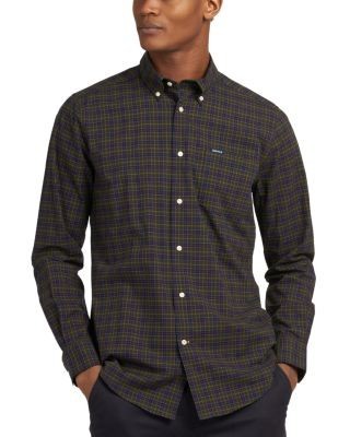 Barbour Lomond Cotton Blend Check Pocket Shirt