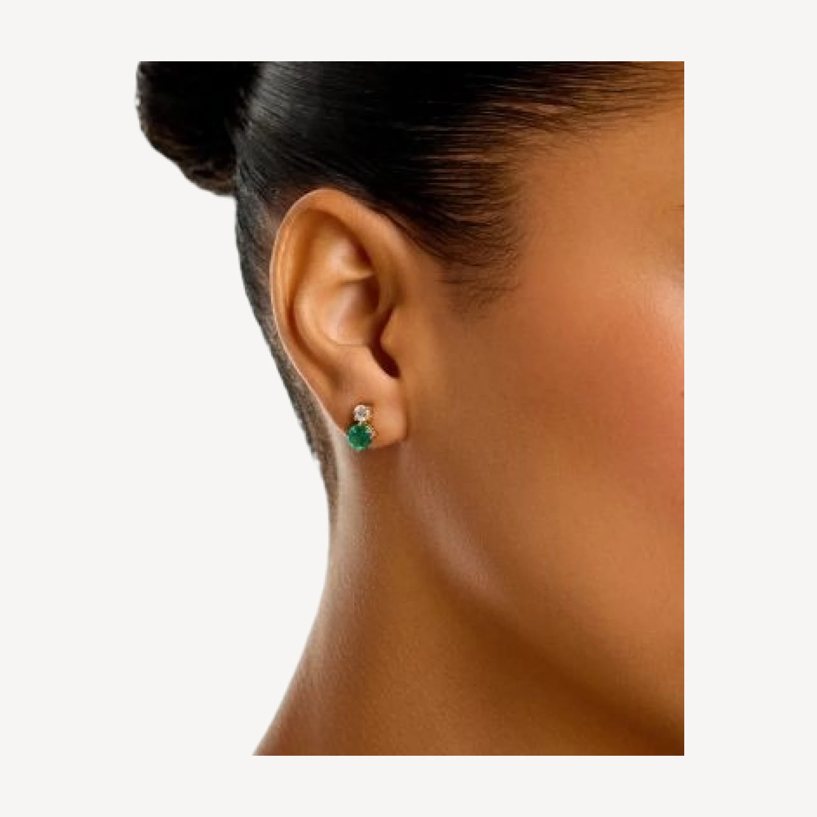 Bloomingdale's Fine Collection Diamond & Emerald Drop Earrings in 14K Yellow Gold