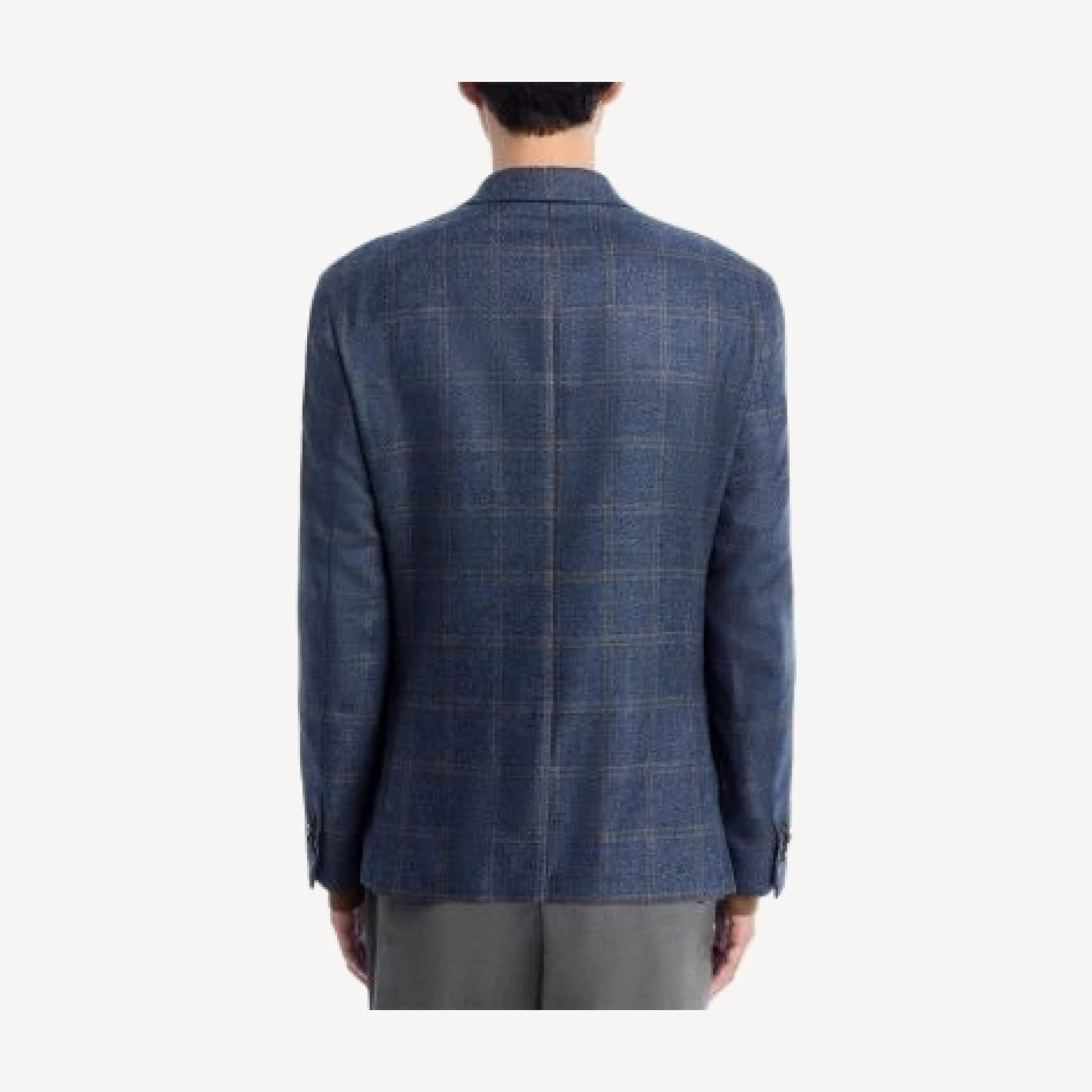 The Men's Store at Bloomingdale's Loro Piana Wool & Silk Fabric Windowpane Unstructured Regular Fit Sport Coat - Exclusive
