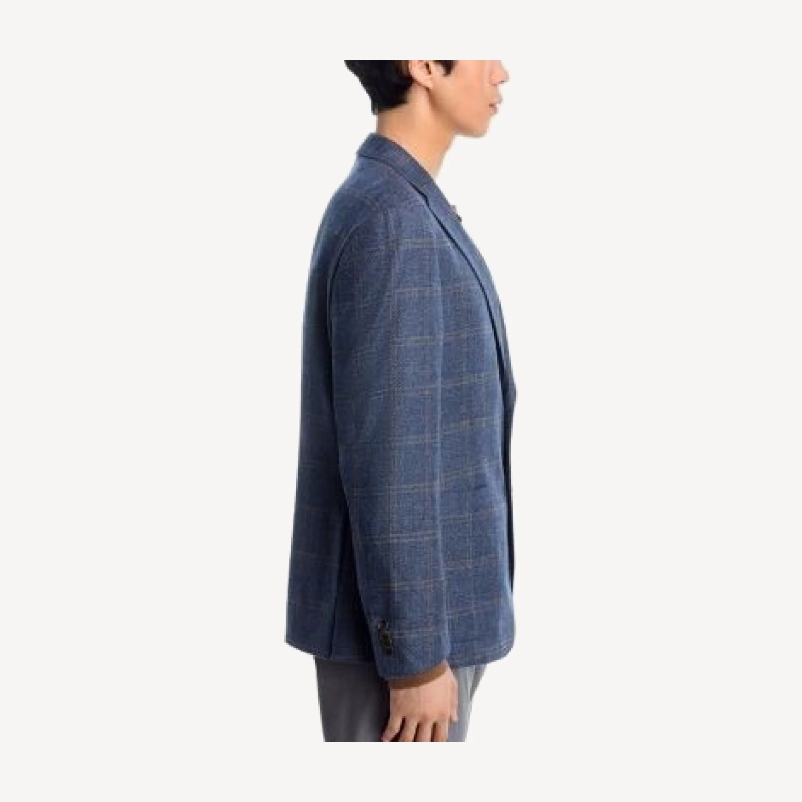 The Men's Store at Bloomingdale's Loro Piana Wool & Silk Fabric Windowpane Unstructured Regular Fit Sport Coat - Exclusive