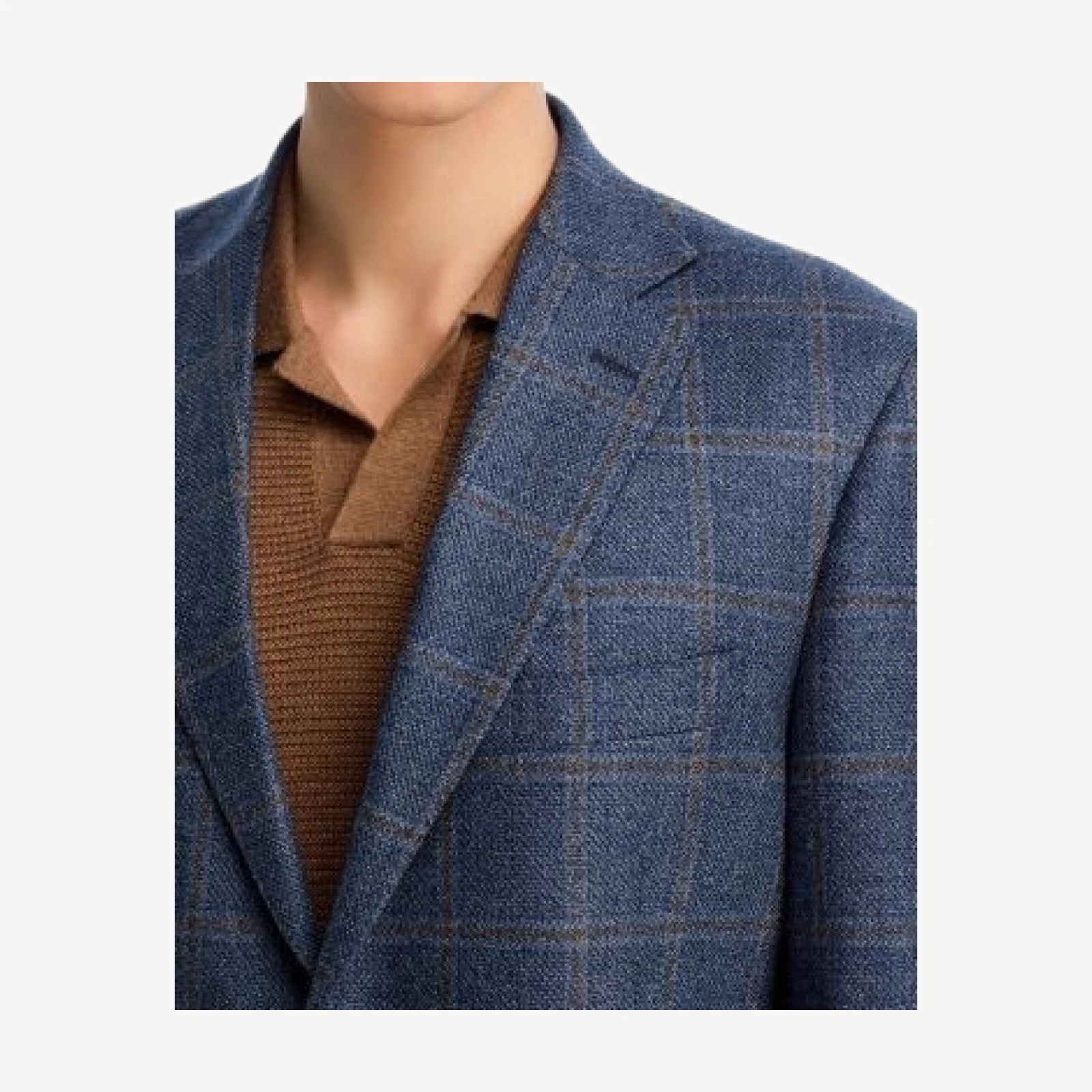 The Men's Store at Bloomingdale's Loro Piana Wool & Silk Fabric Windowpane Unstructured Regular Fit Sport Coat - Exclusive