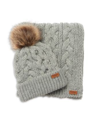 Barbour Penshaw Beanie & Scarf Set