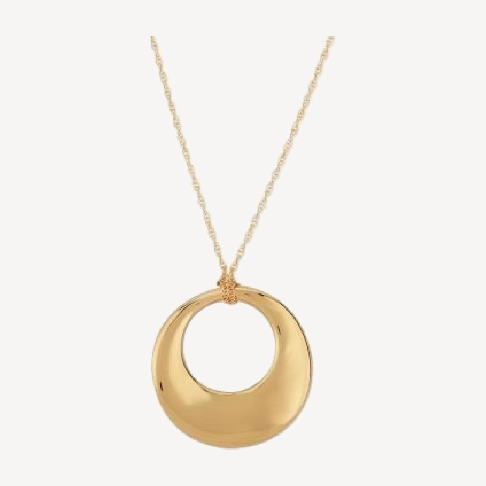 Bloomingdale's Fine Collection Graduate Circle Pendant Necklace in 14K Yellow Gold, 18