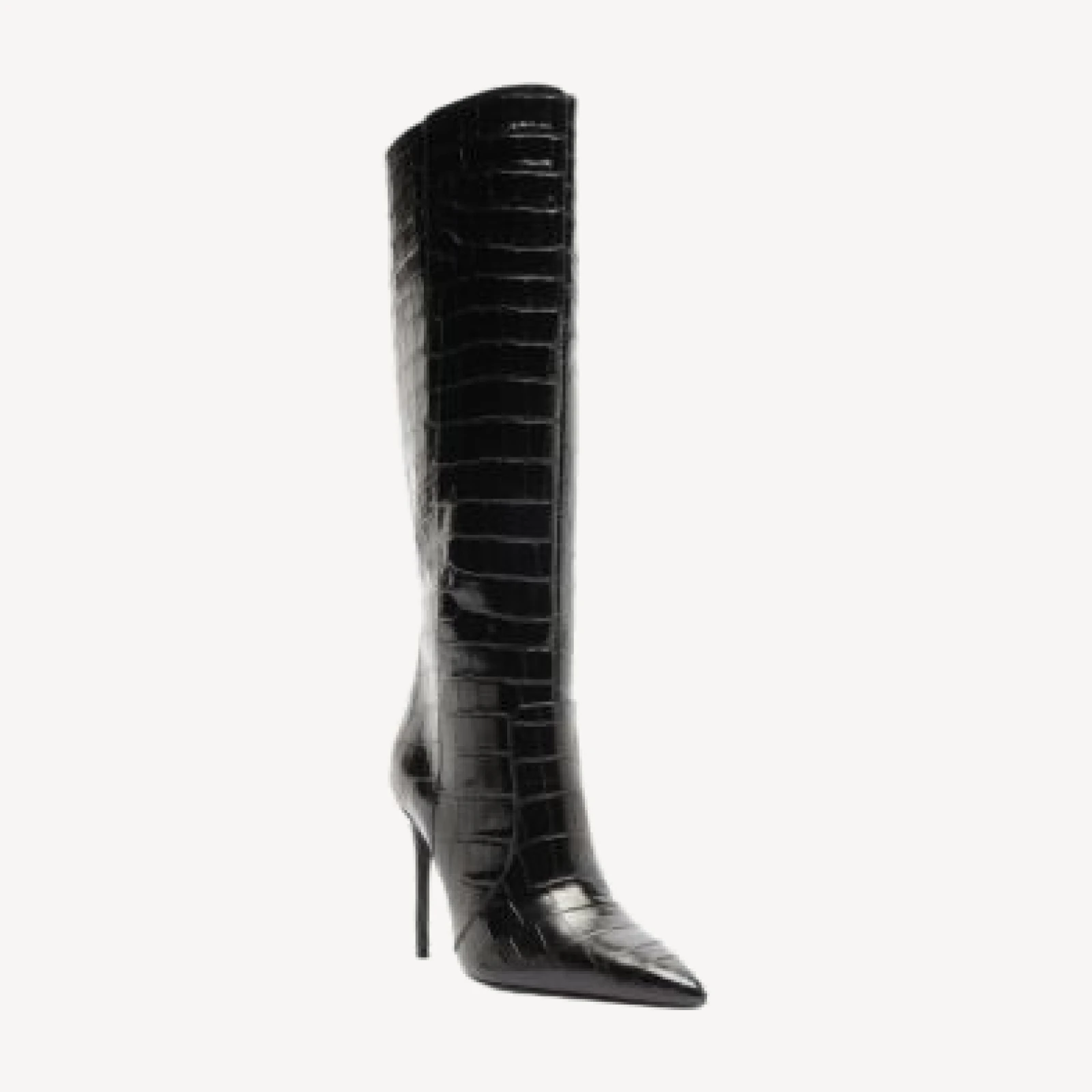 Schutz Women's Samira Croc Embossed Leather Knee High Boots