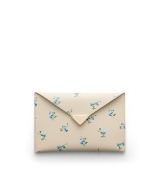 Prada Printed Saffiano Leather Envelope Clutch
